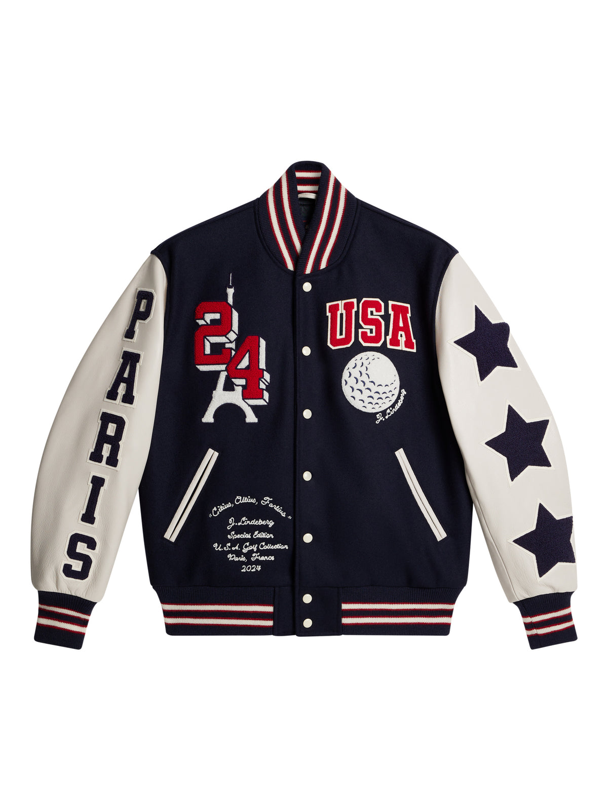 USA Golf Golden bear JKT in Estate Blue by J.Lindeberg