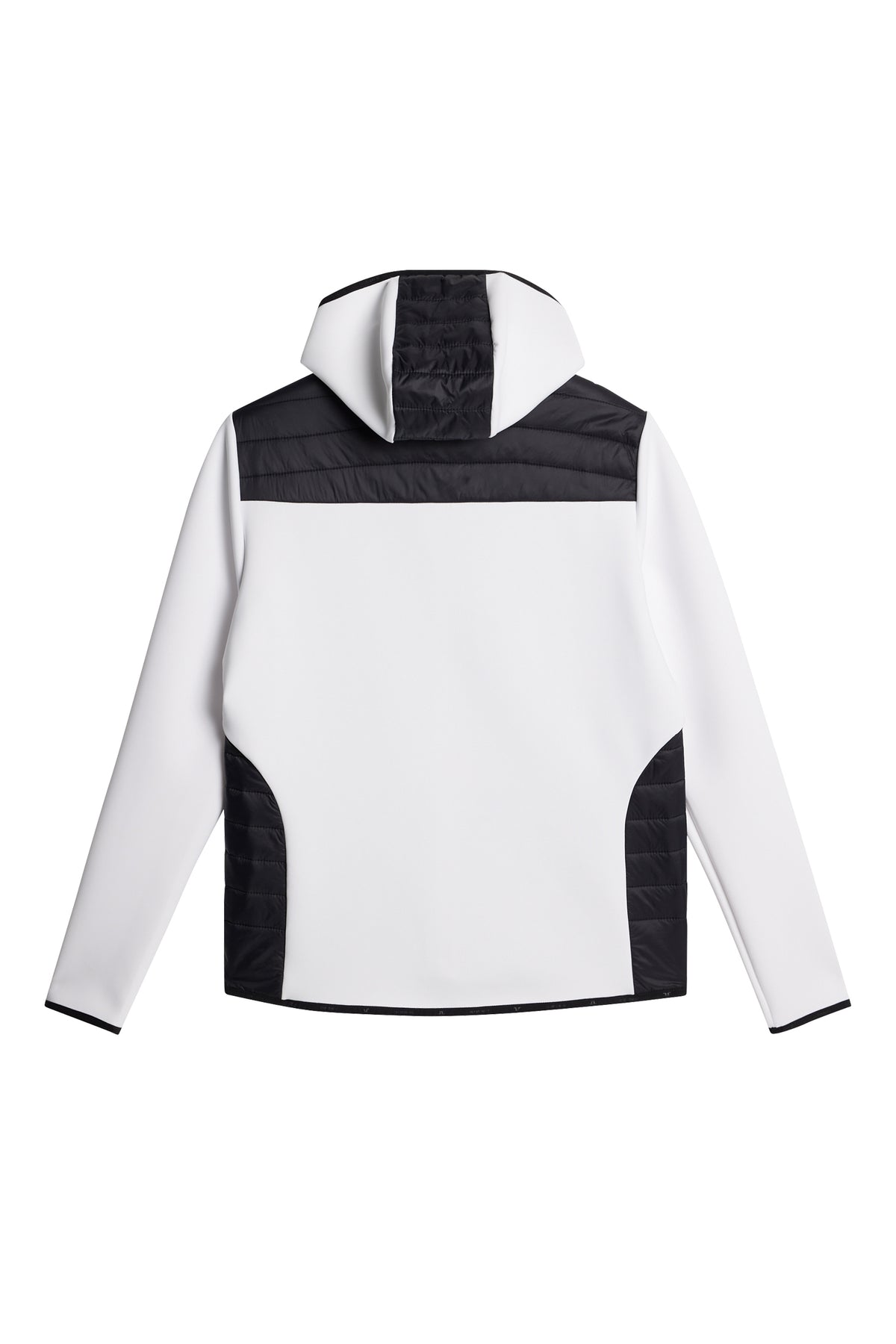 Holden Quilt Hybrid Hood in White by J.Lindeberg
