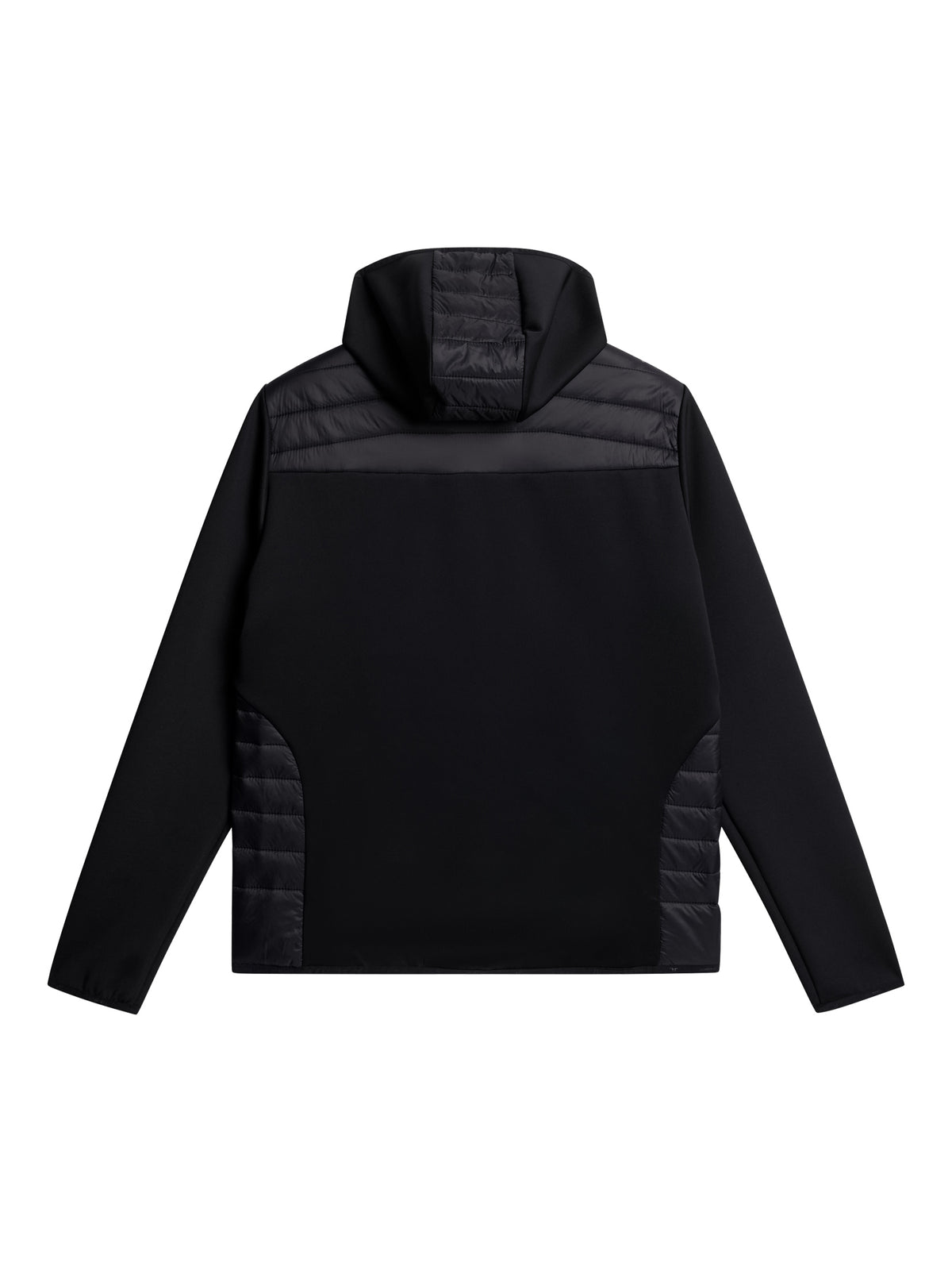 Holden Quilt Hybrid Hood in Black by J.Lindeberg