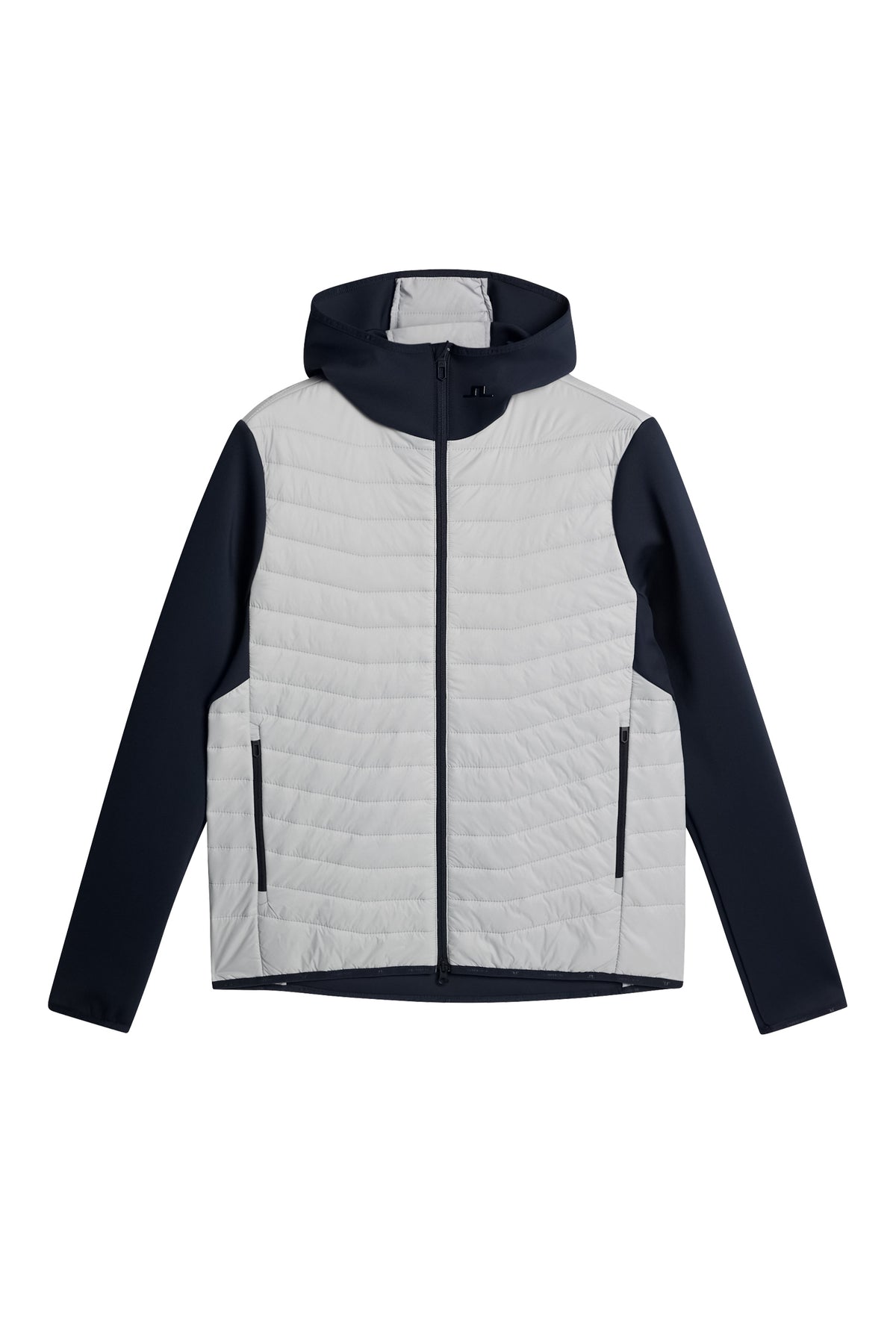 Holden Quilt Hybrid Hood in High Rise by J.Lindeberg
