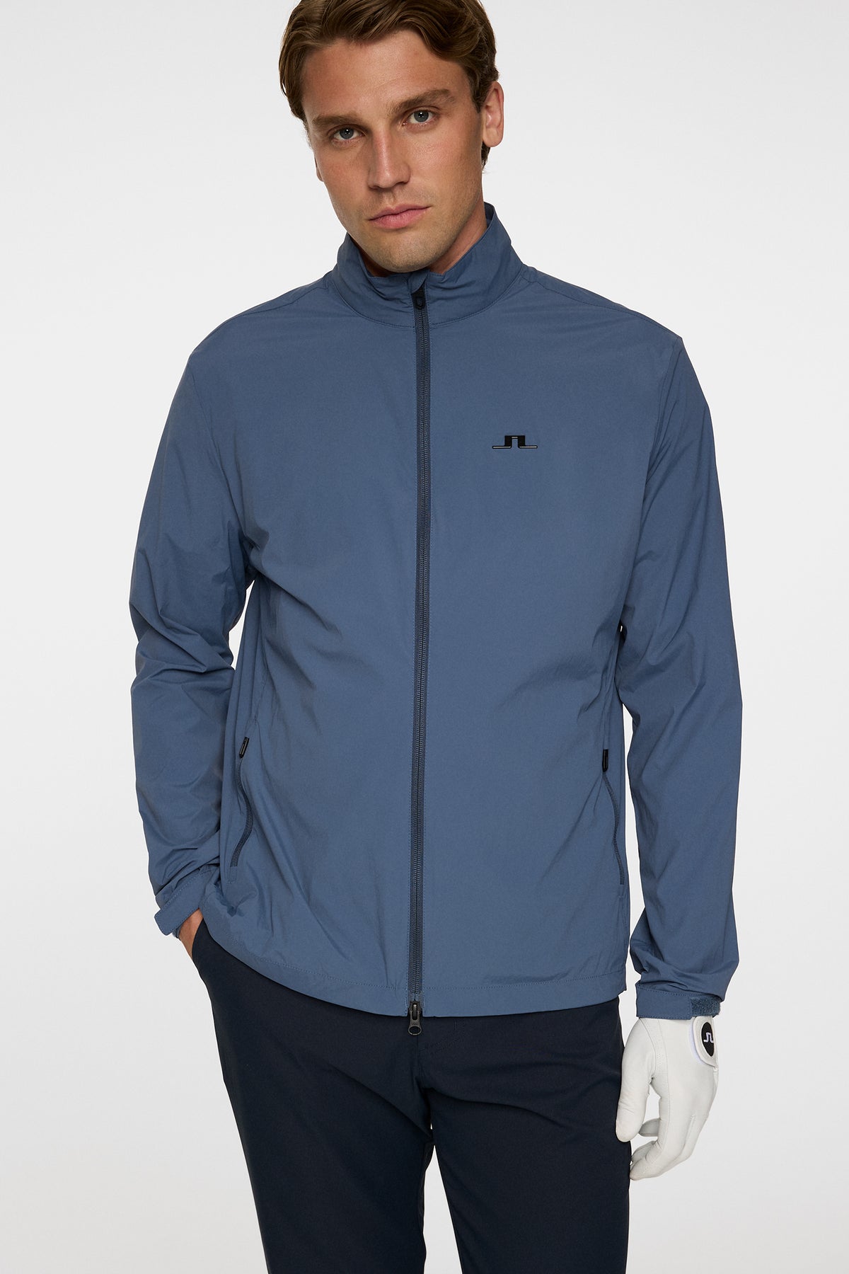 Ash Light Packable Jacket in Vintage Indigo by J.Lindeberg