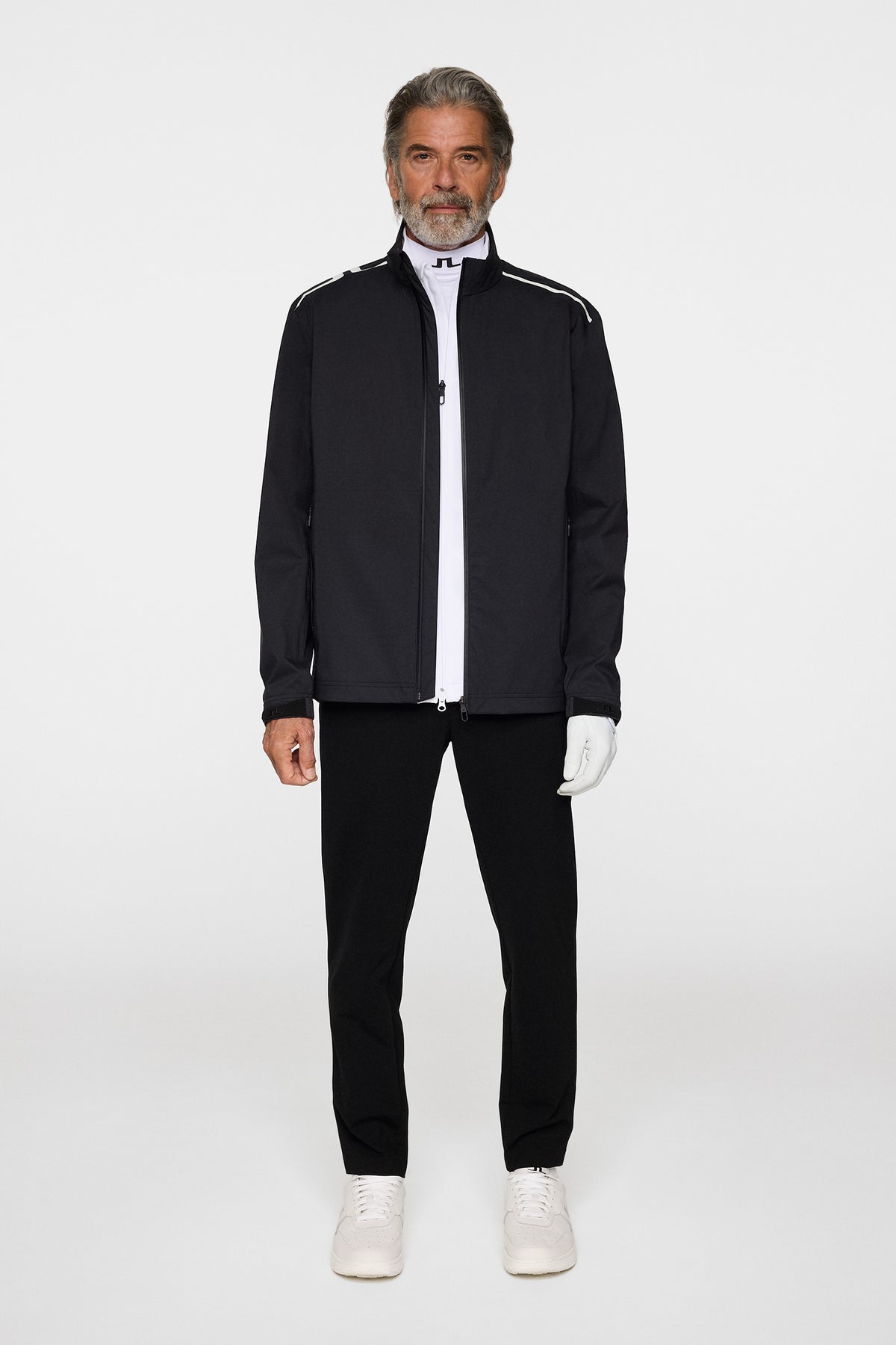 Shay Rain Jacket in Black by J.Lindeberg