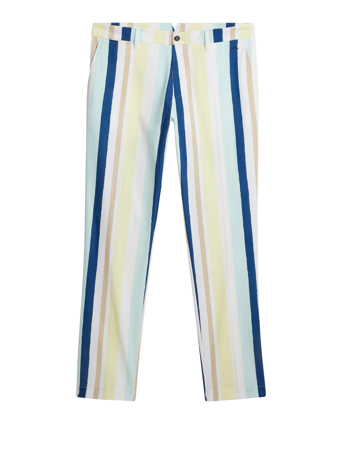 Tim Print Pant in Painted Stripe Wax Yellow by J.Lindeberg