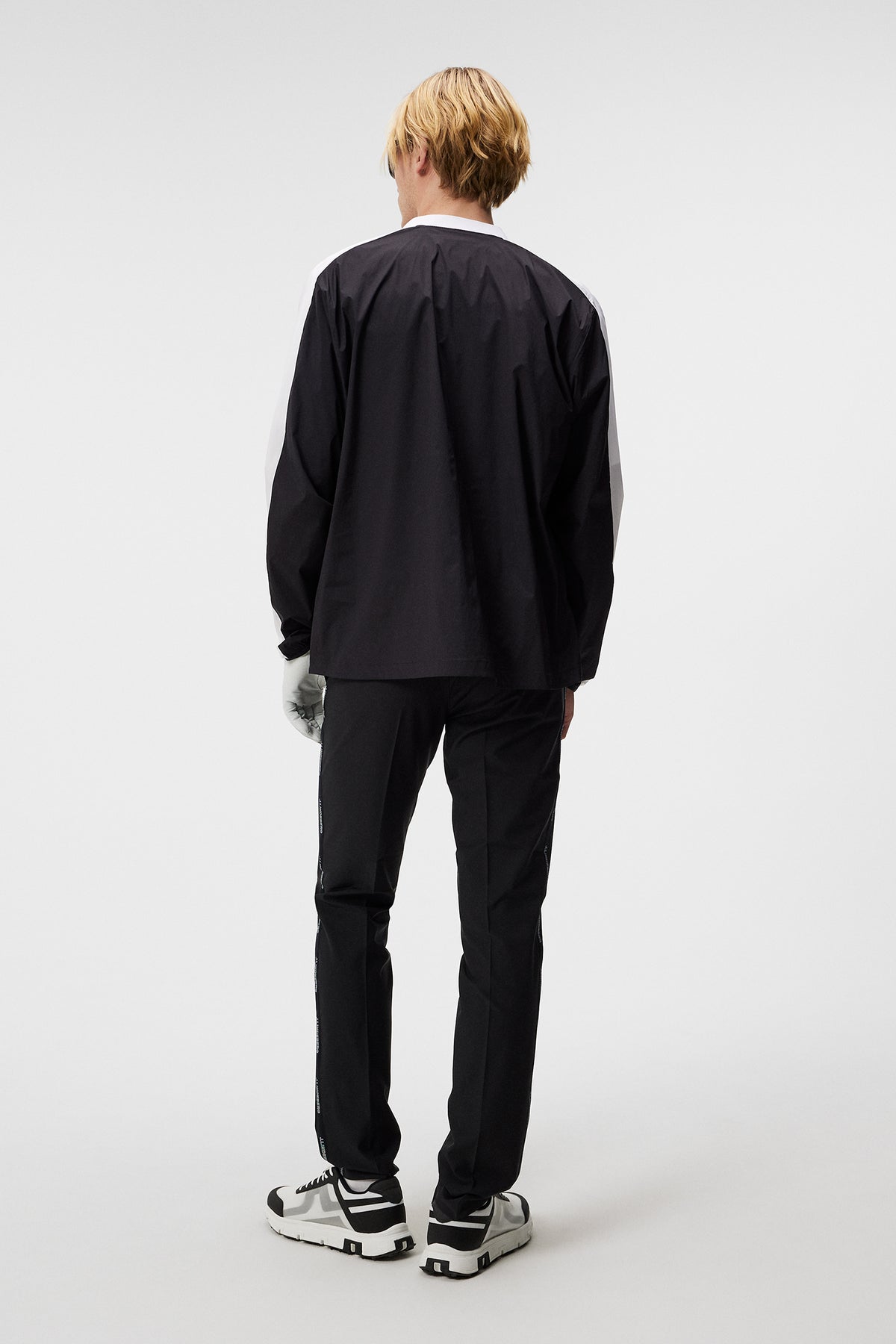 Stuart Stripe Pant in Black by J.Lindeberg