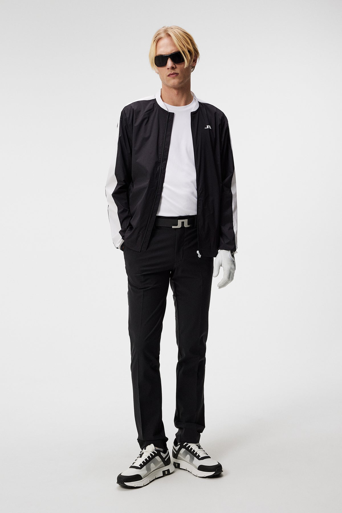 Stuart Stripe Pant in Black by J.Lindeberg