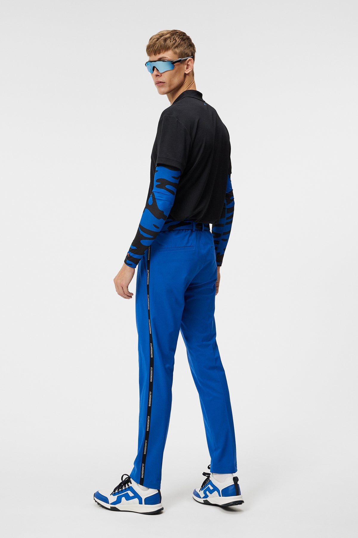 Stuart Stripe Pant in Nautical Blue by J.Lindeberg