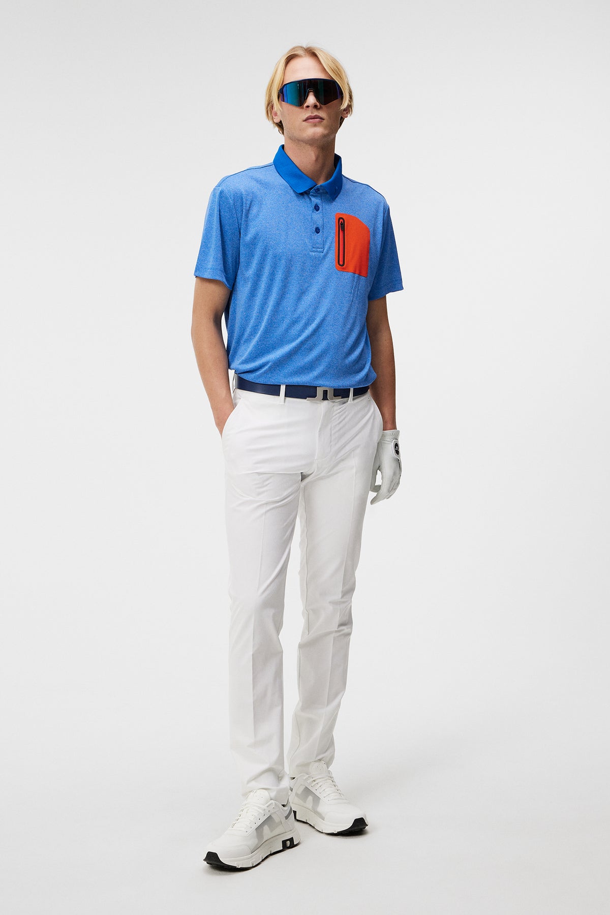 Sands Jacquard Pant in Geo Jacquard White by J.Lindeberg
