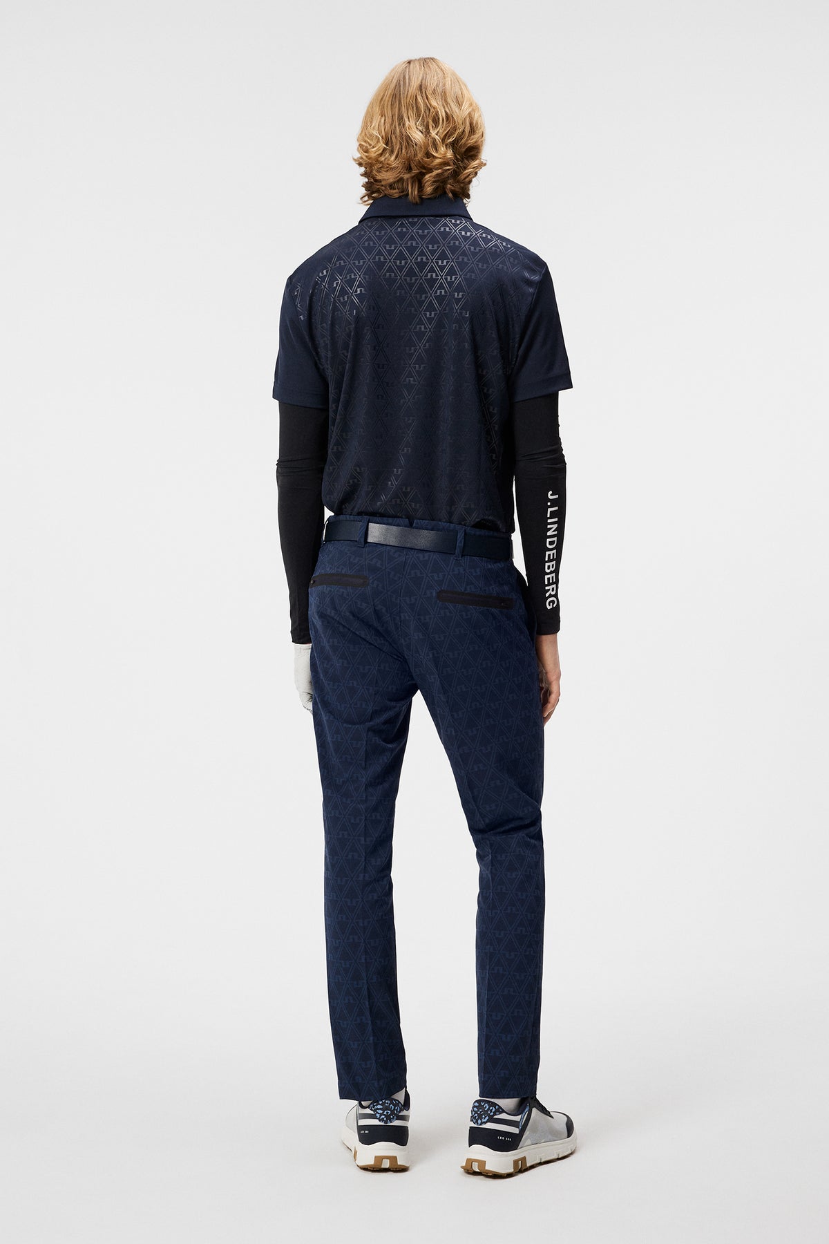 Sands Jacquard Pant in Geo Jacquard JL Navy by J.Lindeberg