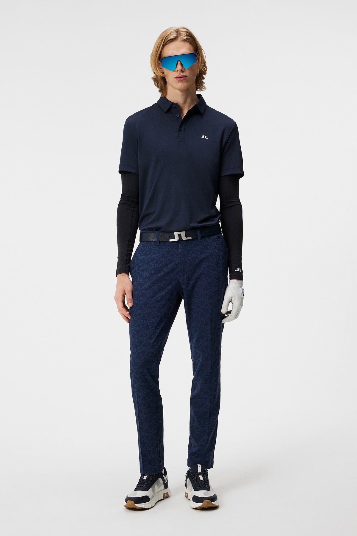 Sands Jacquard Pant in Geo Jacquard JL Navy by J.Lindeberg