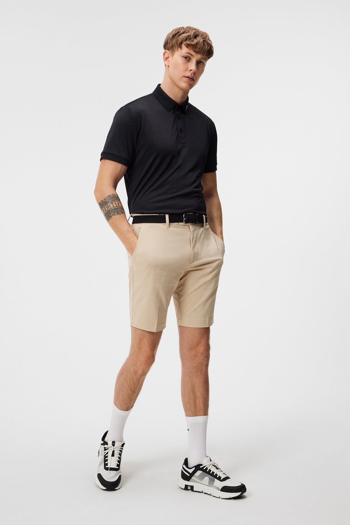 Vent Tight Shorts in Safari Beige by J.Lindeberg