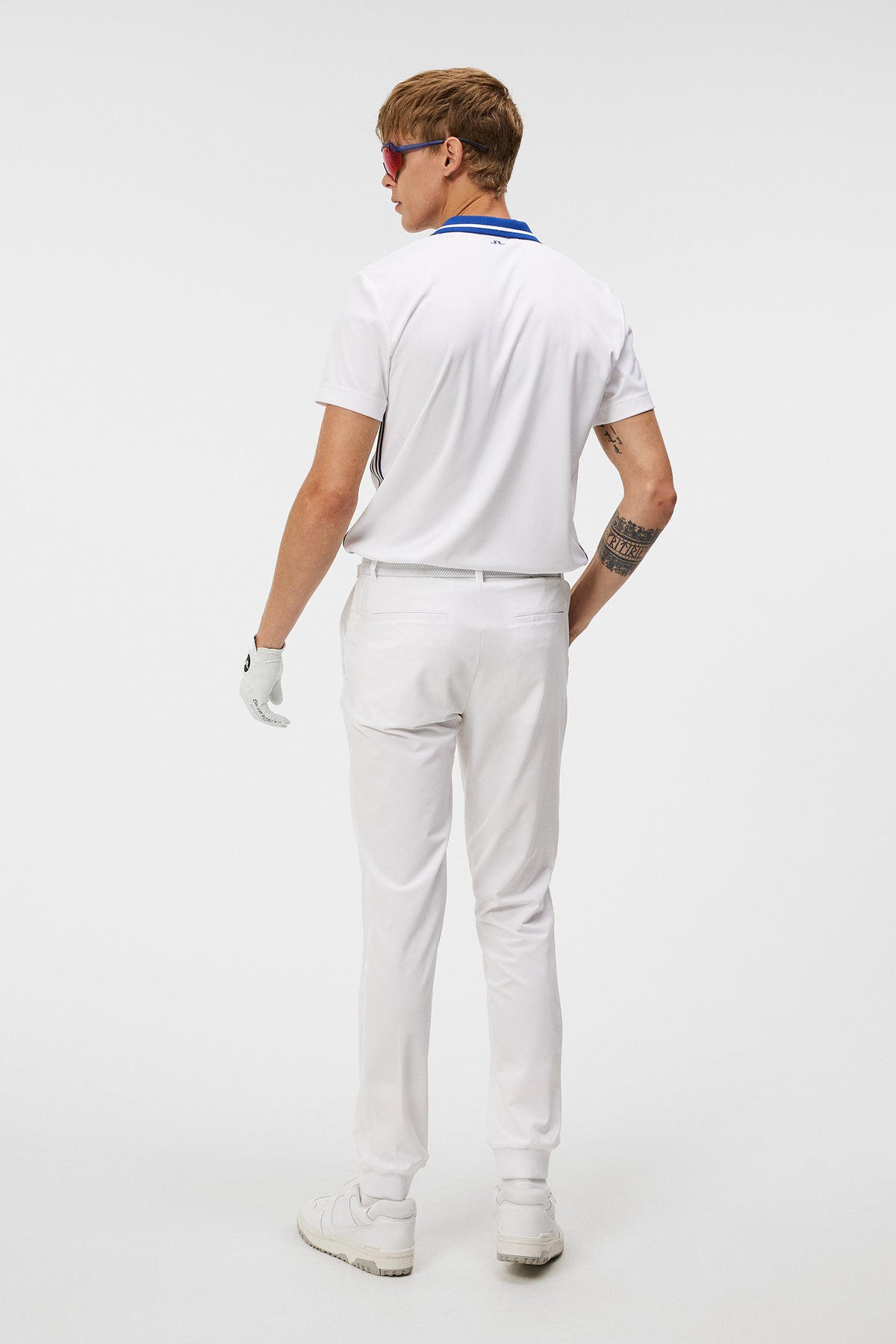 Cuff Jogger Pant in White by J.Lindeberg
