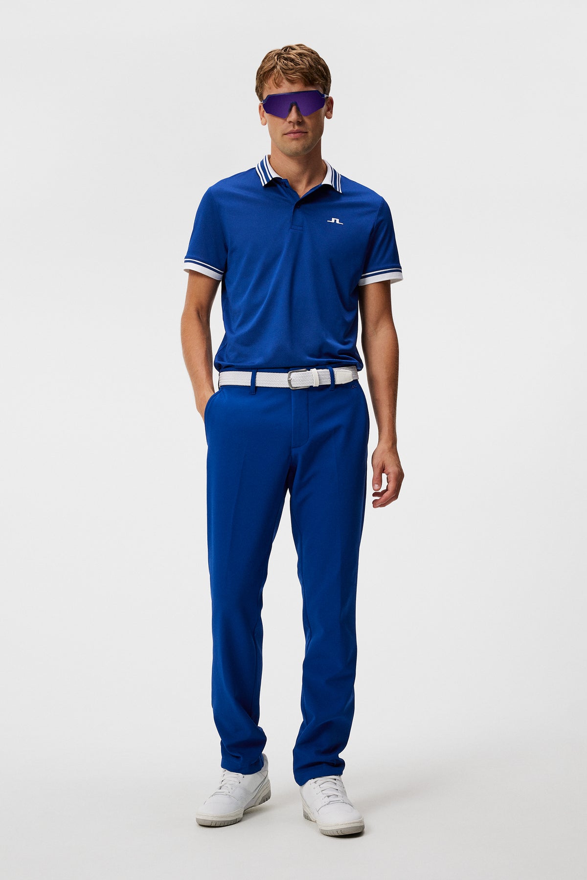 Ellott Bonded Fleece Pant in Sodalite Blue by J.Lindeberg