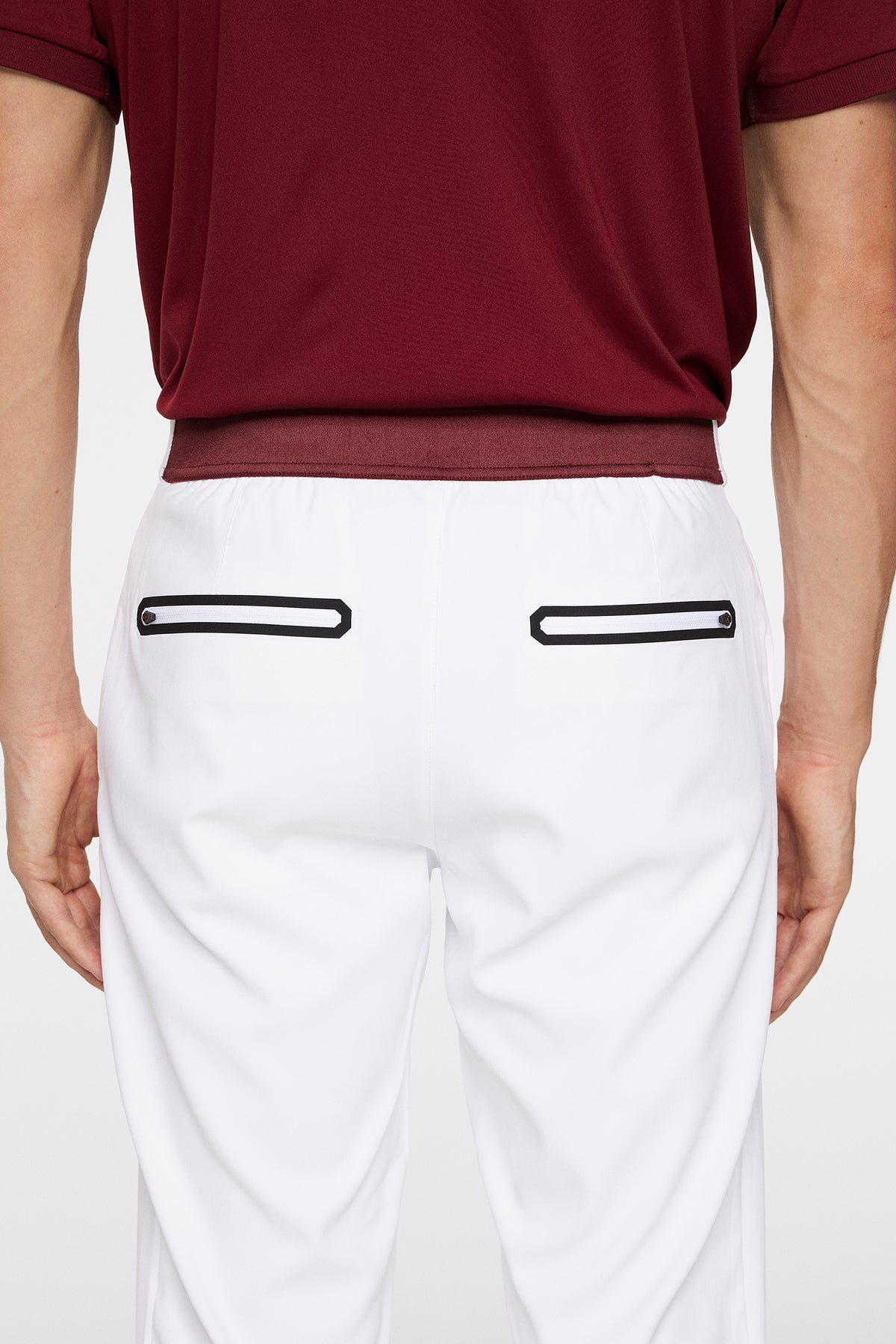 The Reveal Tech Pant in White by J.Lindeberg