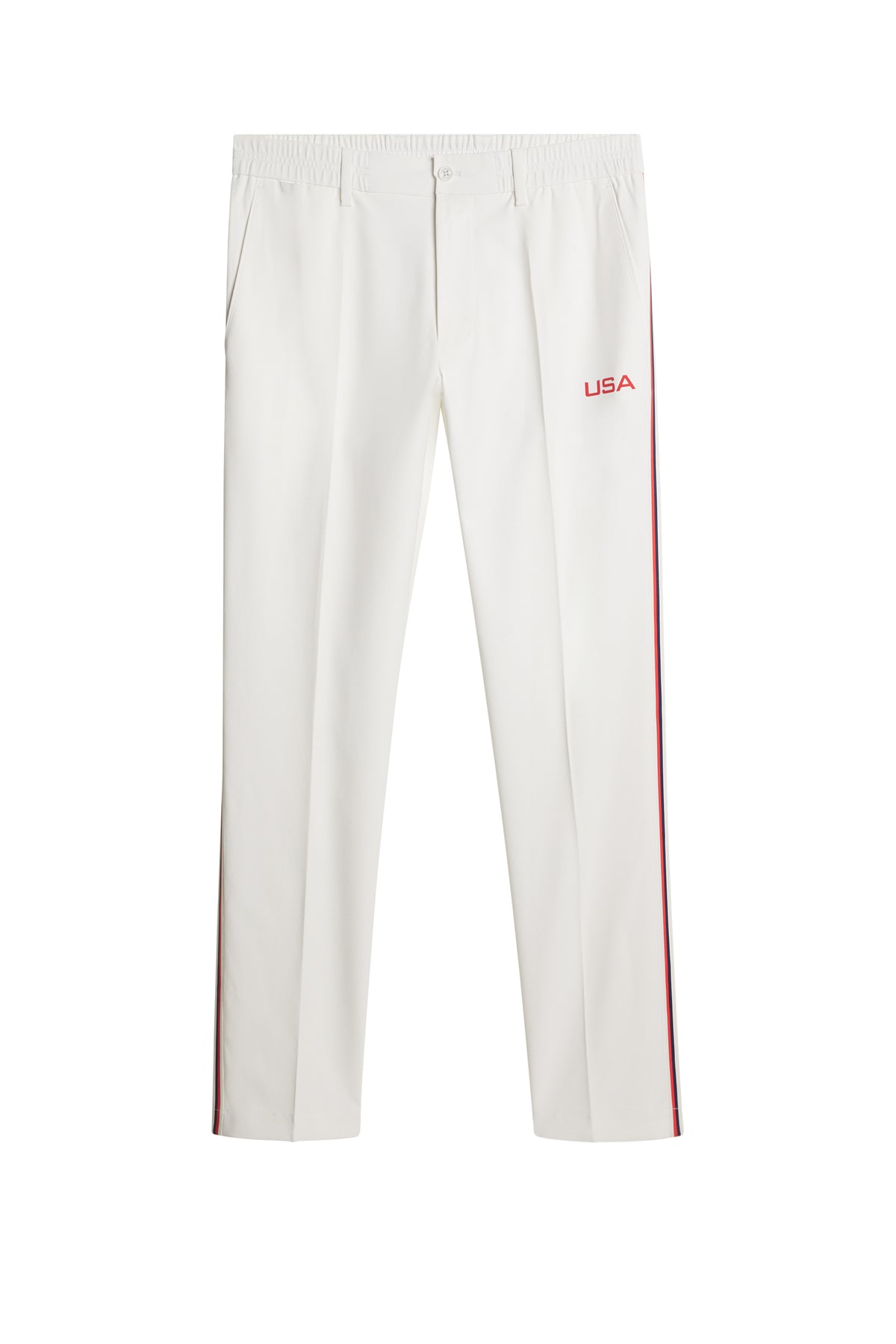 Jerome Sidestripe Pants in White by J.Lindeberg