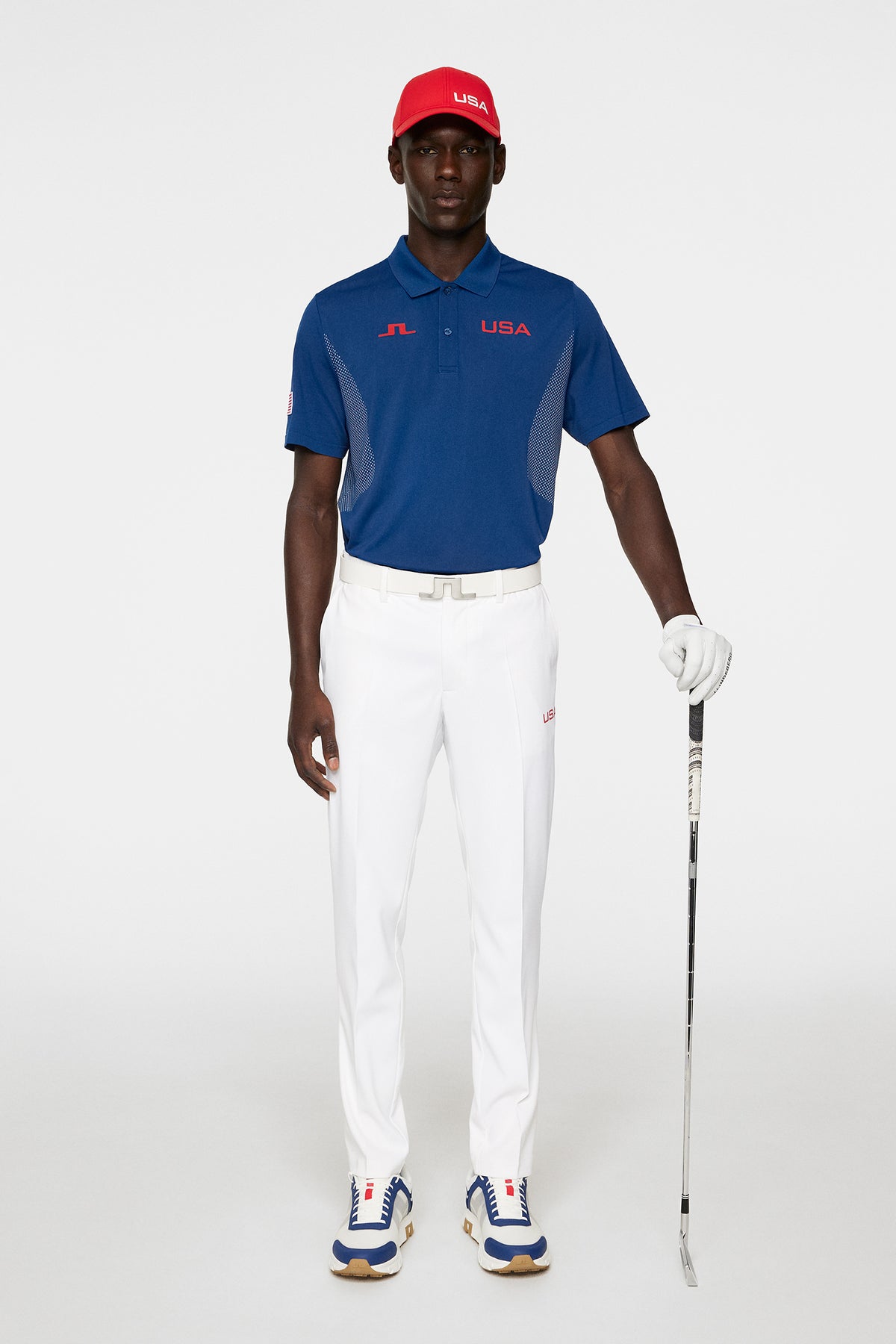 Jerome Sidestripe Pants in White by J.Lindeberg