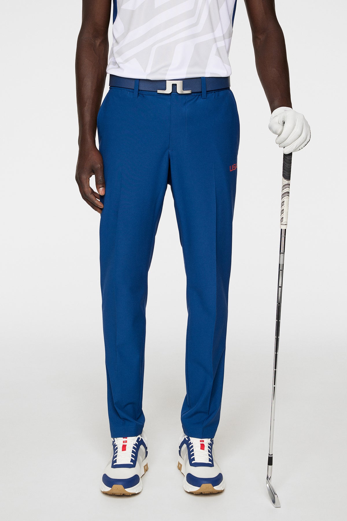 Jerome Sidestripe Pants in Estate Blue by J.Lindeberg