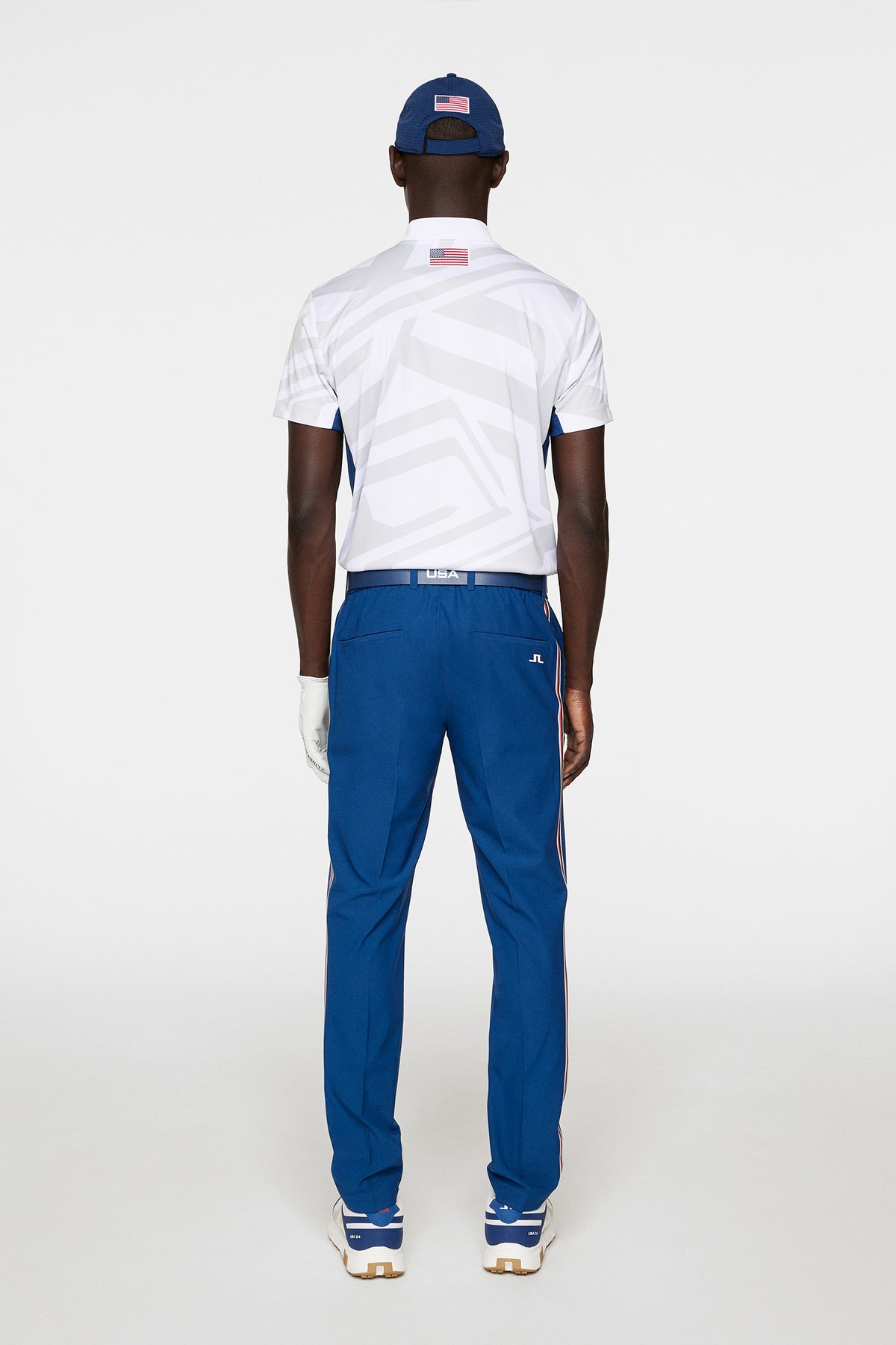 Jerome Sidestripe Pants in Estate Blue by J.Lindeberg