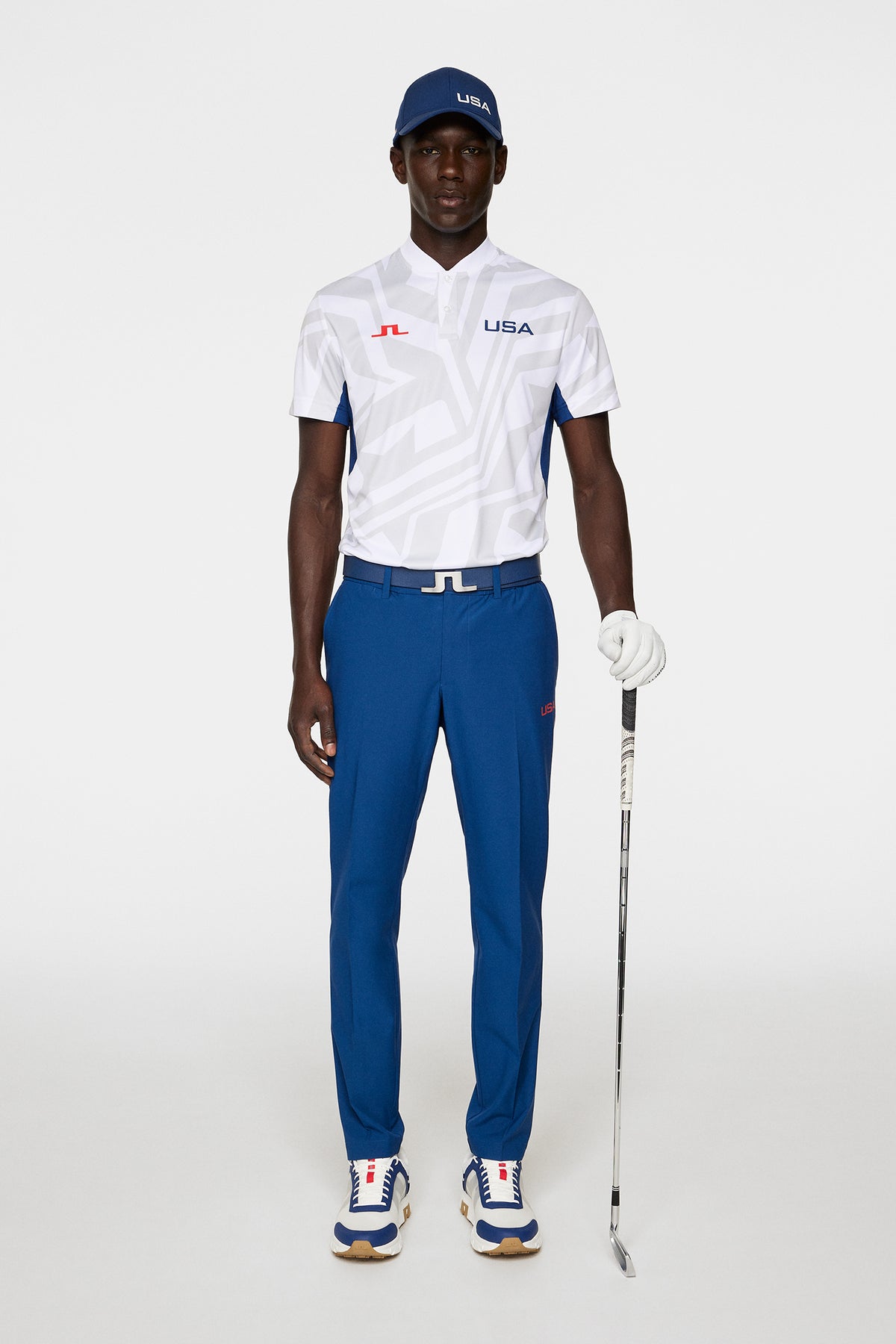 Jerome Sidestripe Pants in Estate Blue by J.Lindeberg