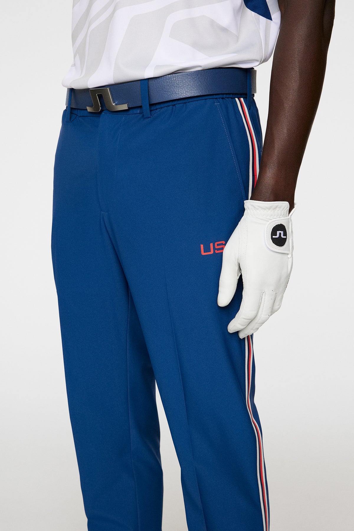 Jerome Sidestripe Pants in Estate Blue by J.Lindeberg