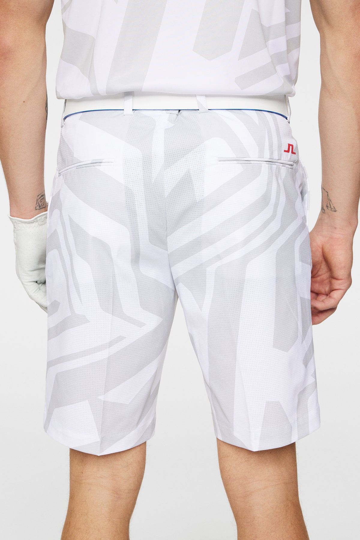 Vent Shorts Print in US Golf White by J.Lindeberg