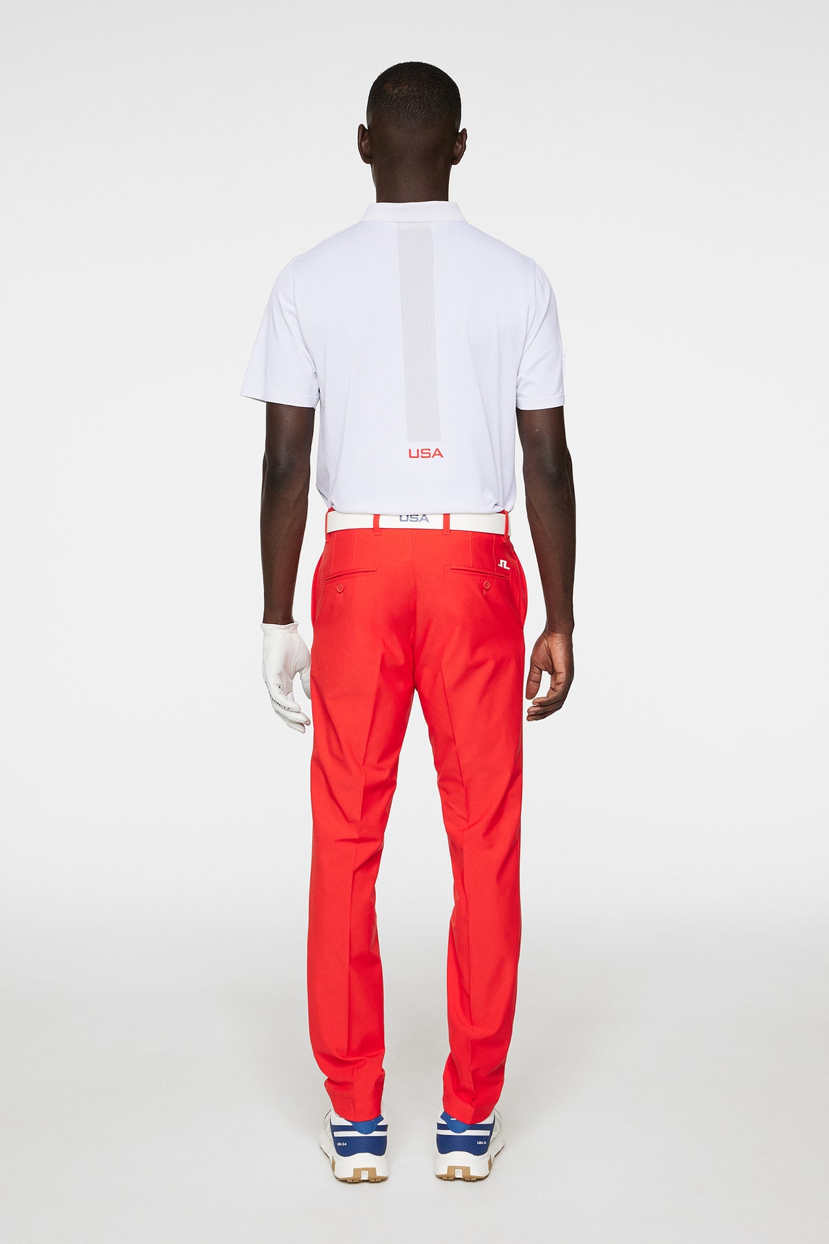 Ellott Pant in Flame Scarlet by J.Lindeberg