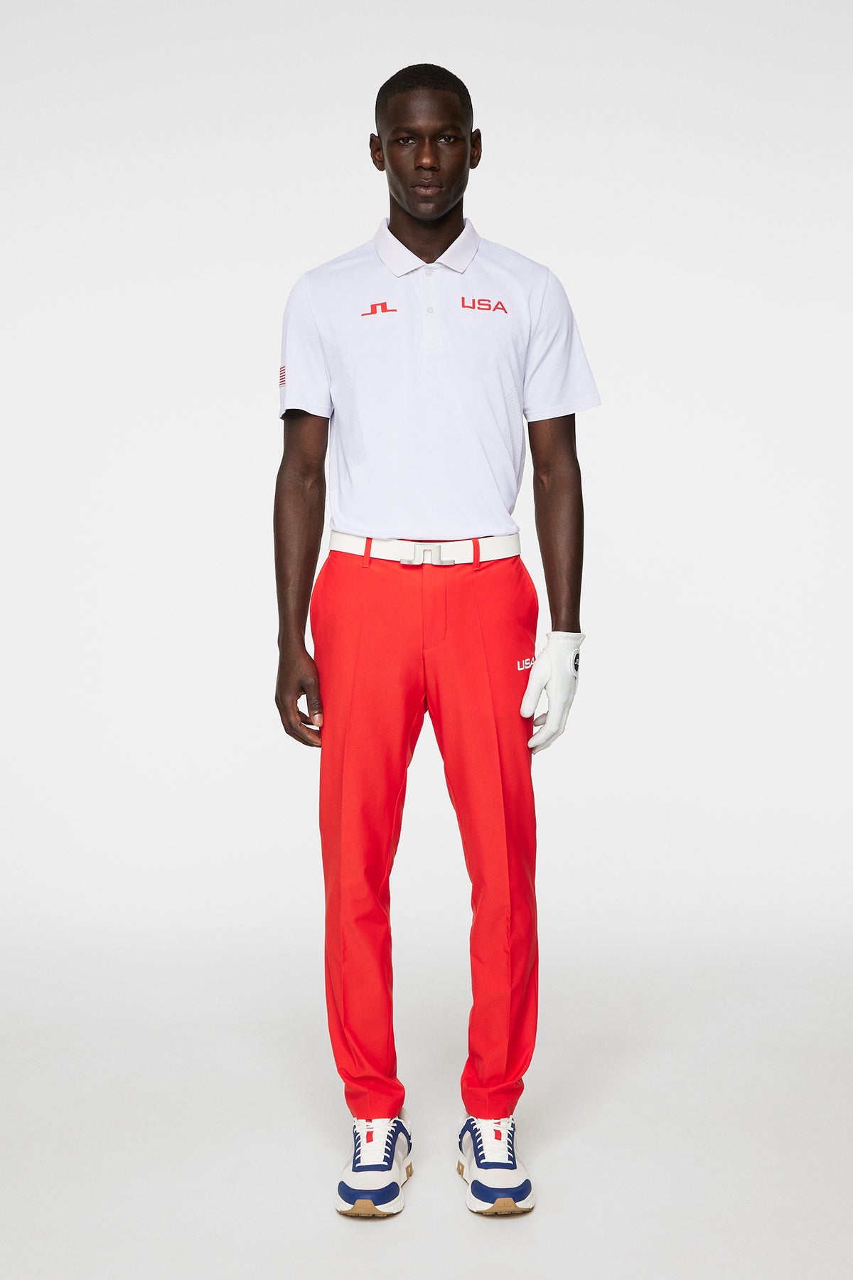 Ellott Pant in Flame Scarlet by J.Lindeberg
