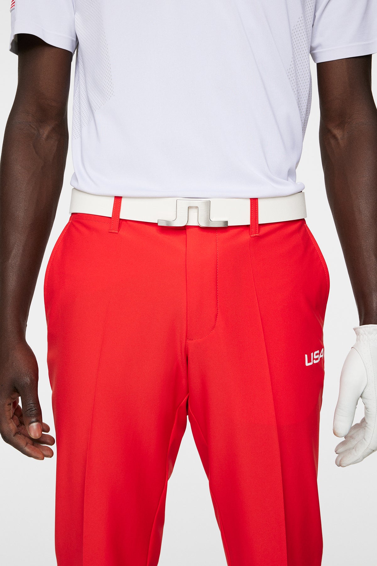 Ellott Pant in Flame Scarlet by J.Lindeberg