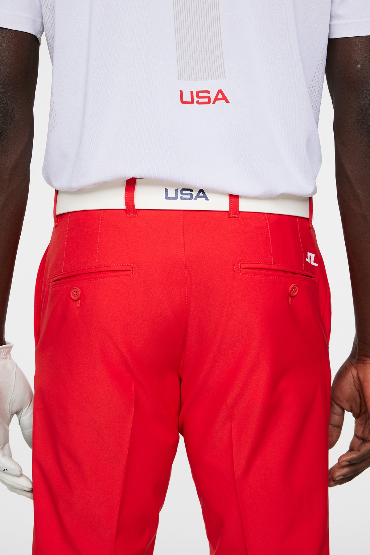 Ellott Pant in Flame Scarlet by J.Lindeberg