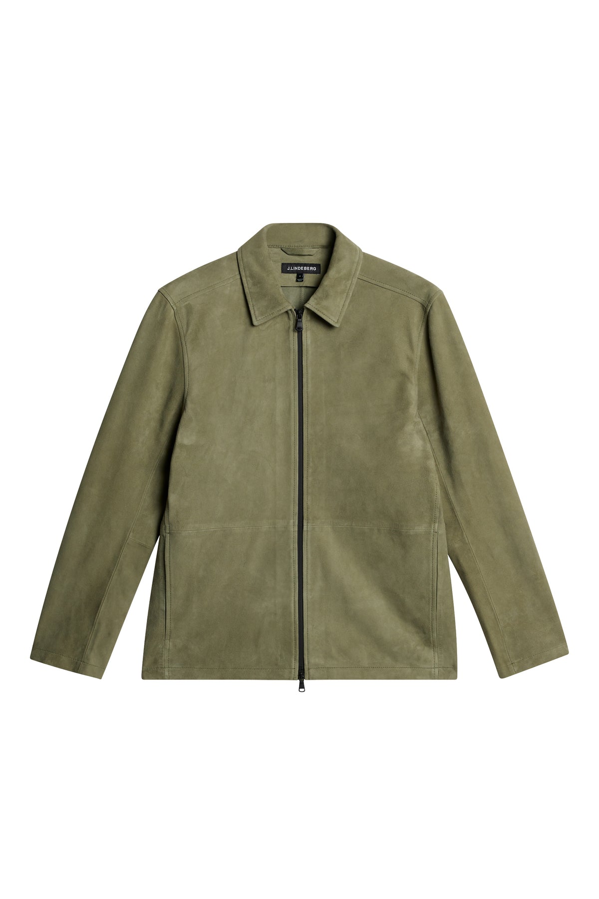 Jonah WR Suede Overshirt in Olivine by J.Lindeberg
