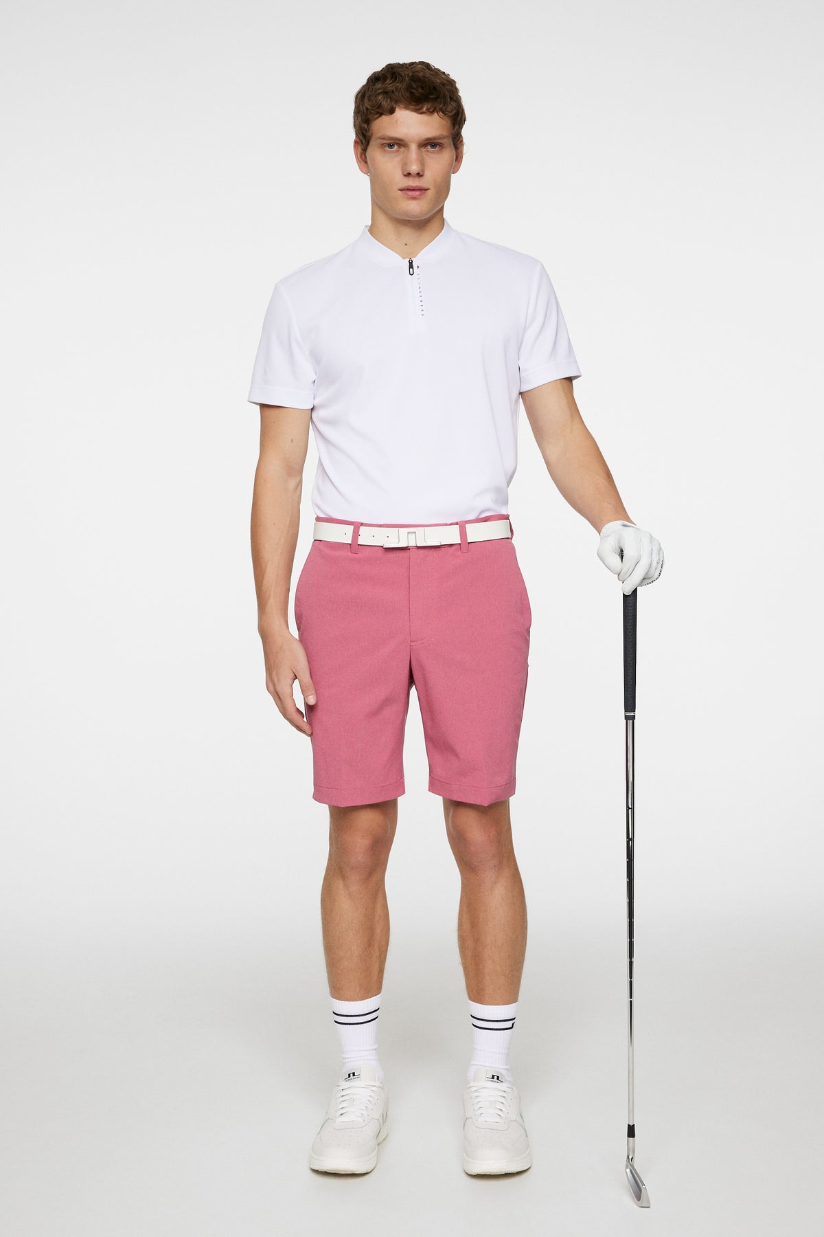 Vent Shorts in Rose Wine by J.Lindeberg