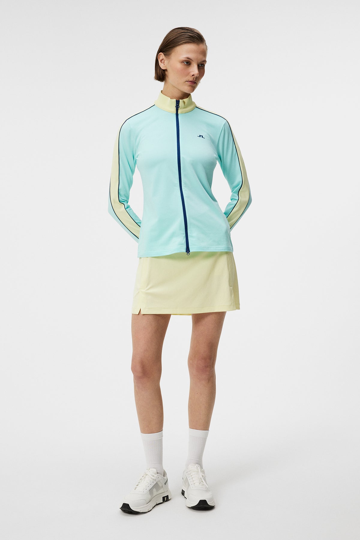 Tamara Mid Layer in Aruba Blue by J.Lindeberg