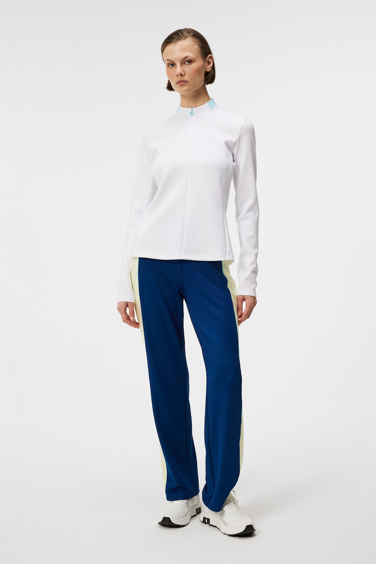 Faye Mid Layer in White by J.Lindeberg