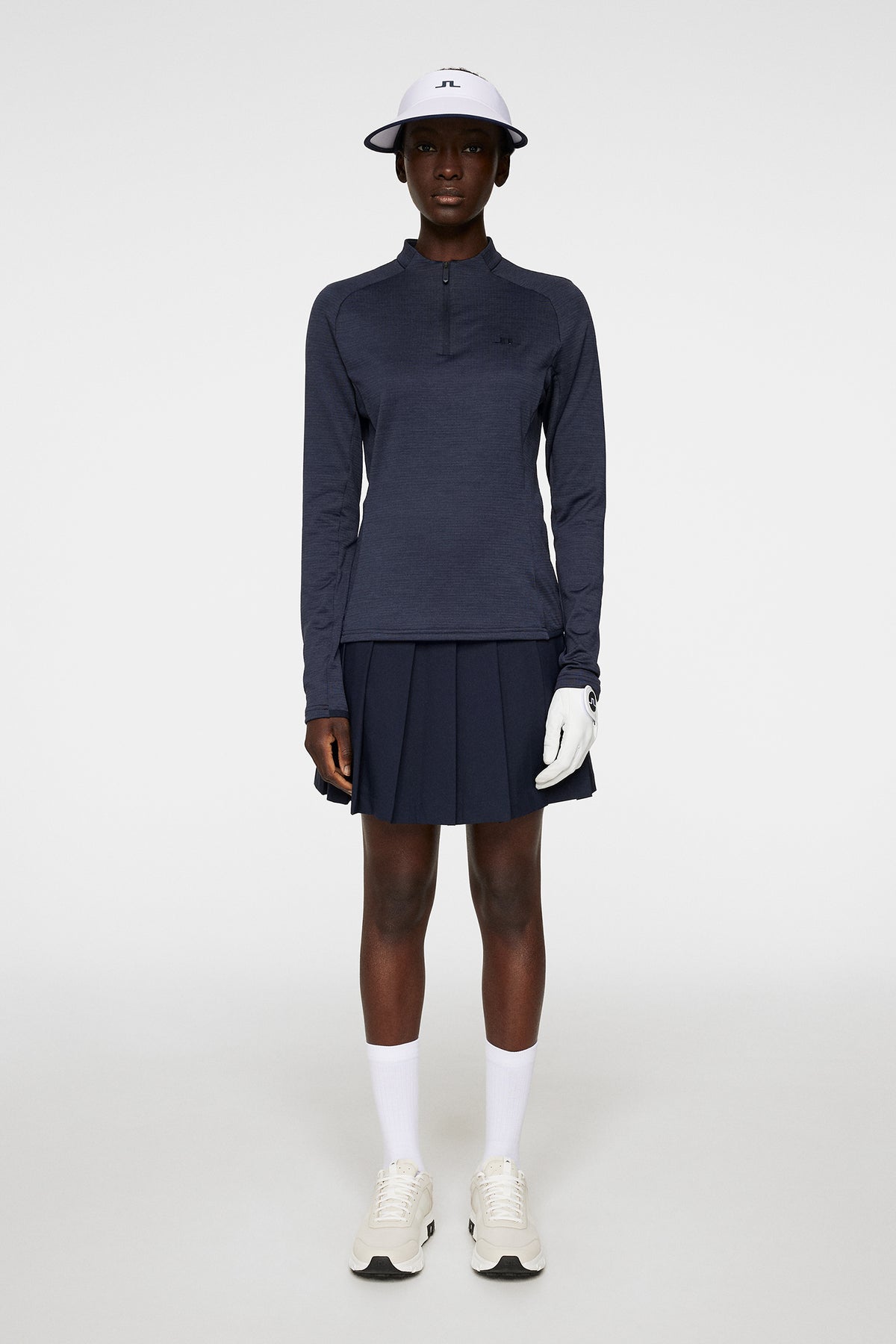 Steffi Mid Layer in Navy Melange by J.Lindeberg
