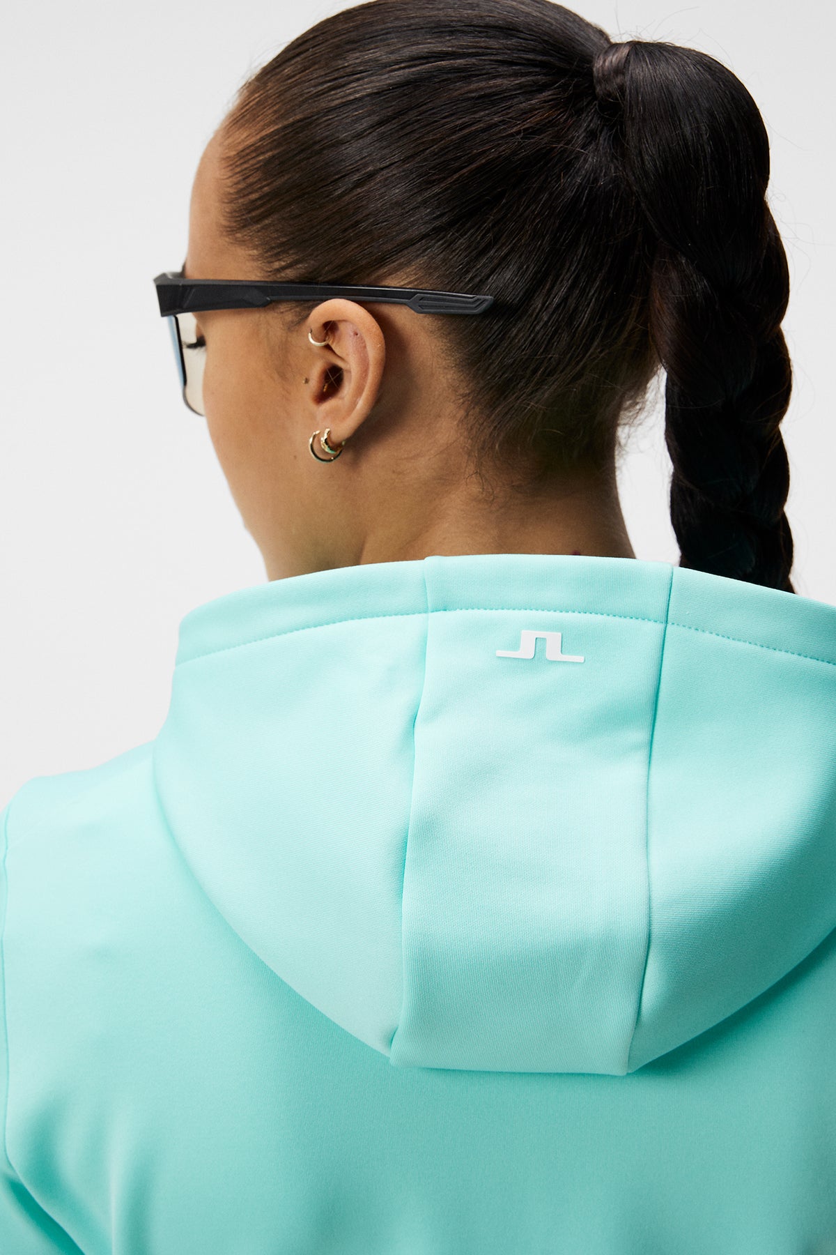 W Aerial Quarter Hood in Aruba Blue by J.Lindeberg