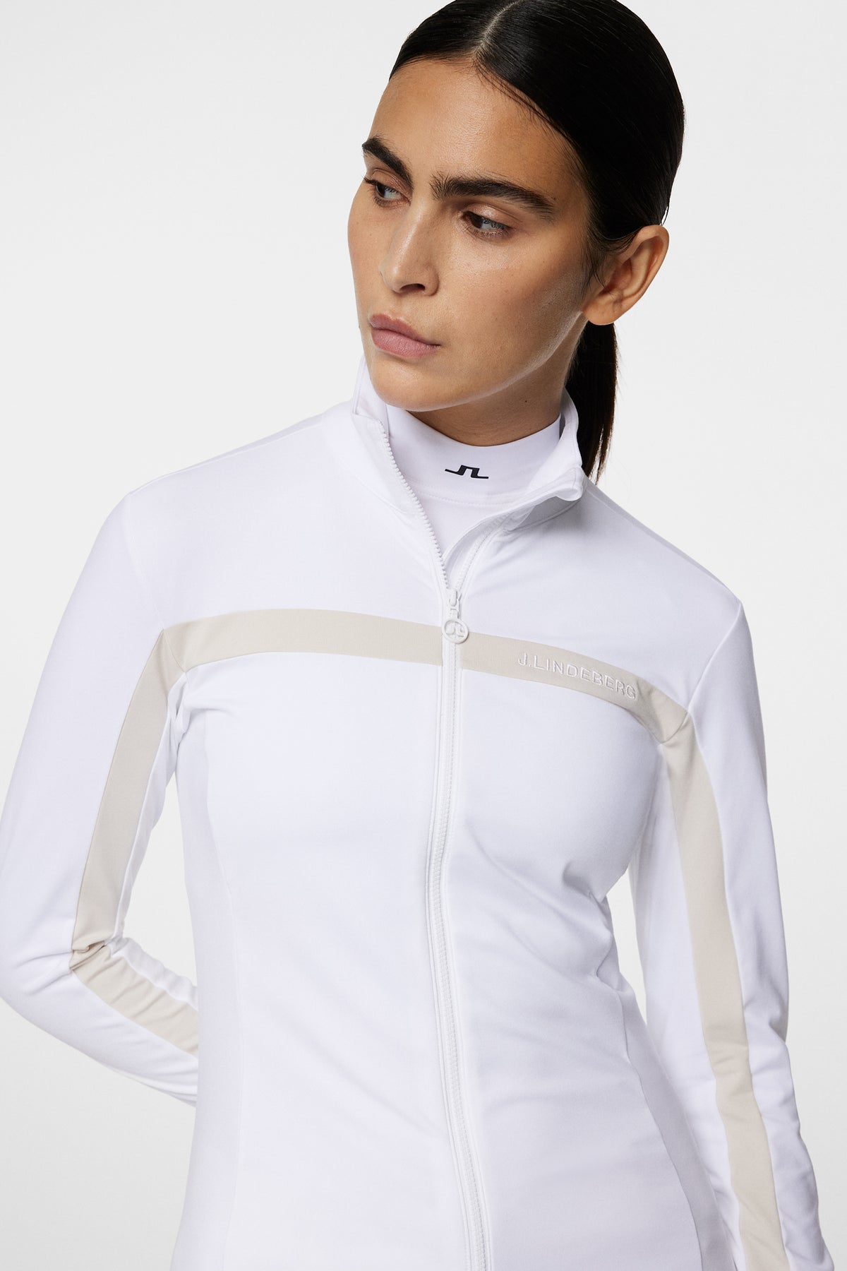 Seasonal Janice Mid Layer in White by J.Lindeberg