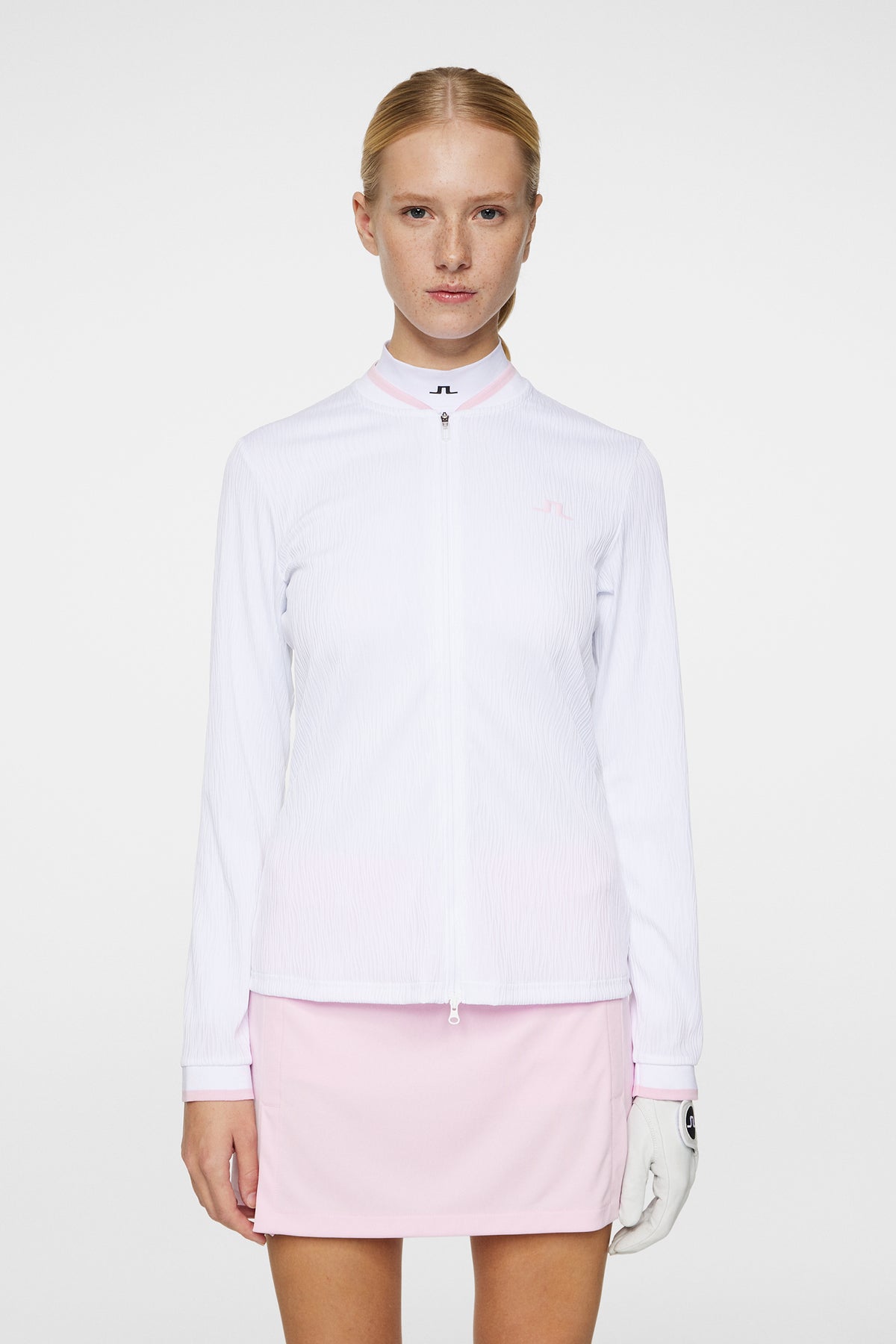 Susanna Mid Layer in White by J.Lindeberg