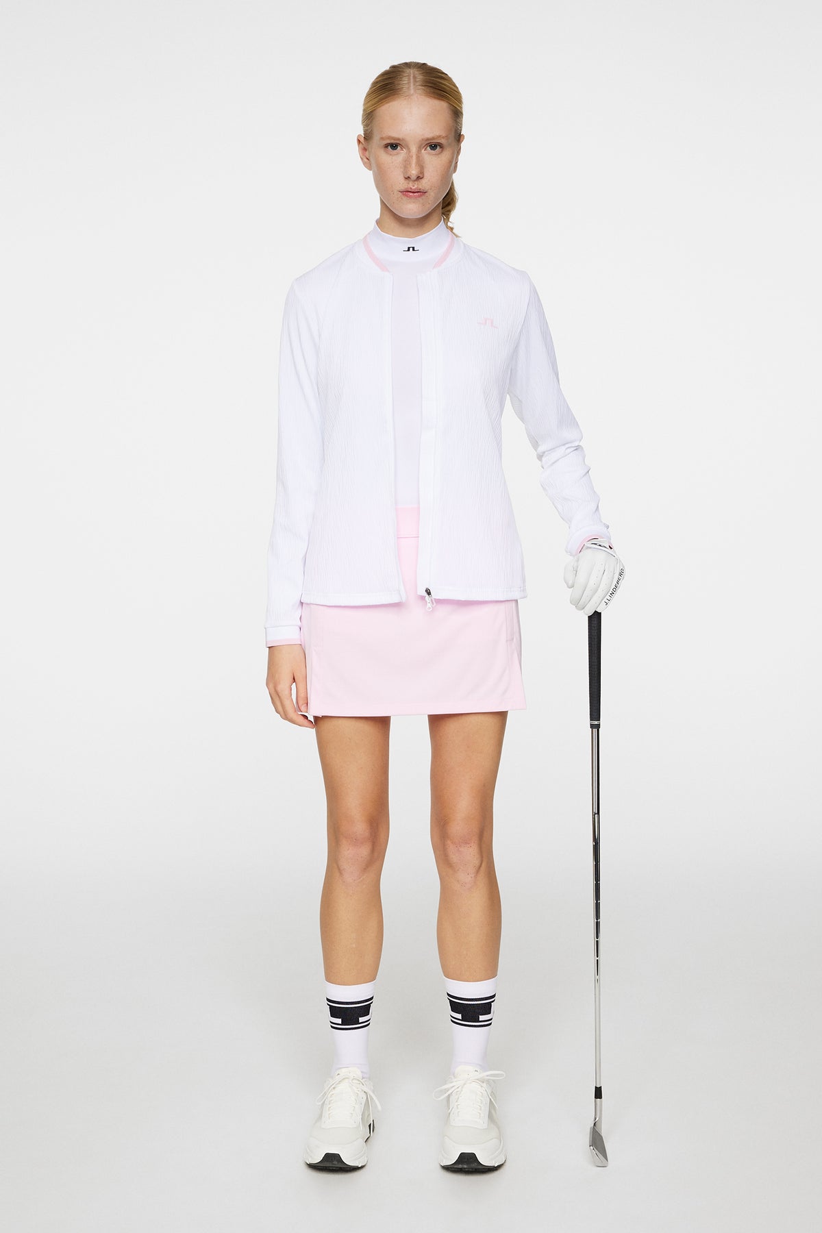 Susanna Mid Layer in White by J.Lindeberg