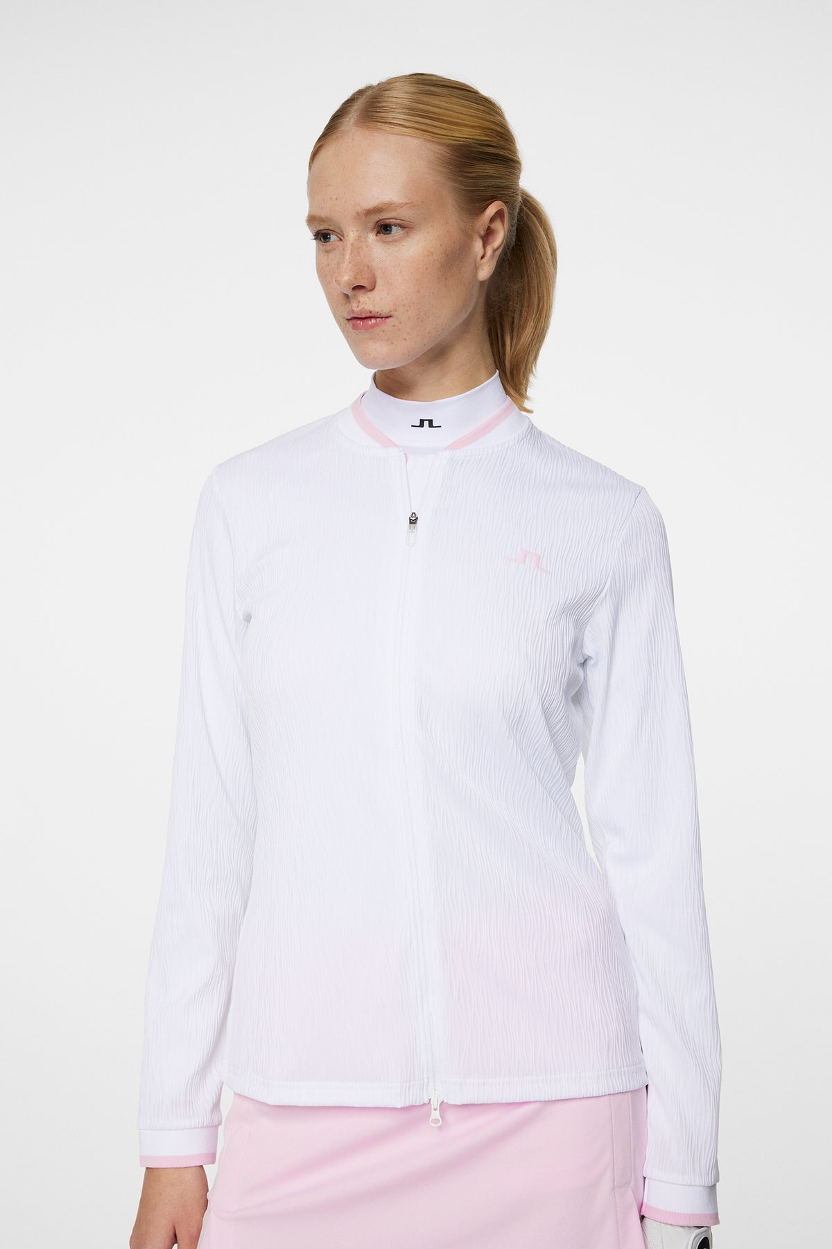 Susanna Mid Layer in White by J.Lindeberg