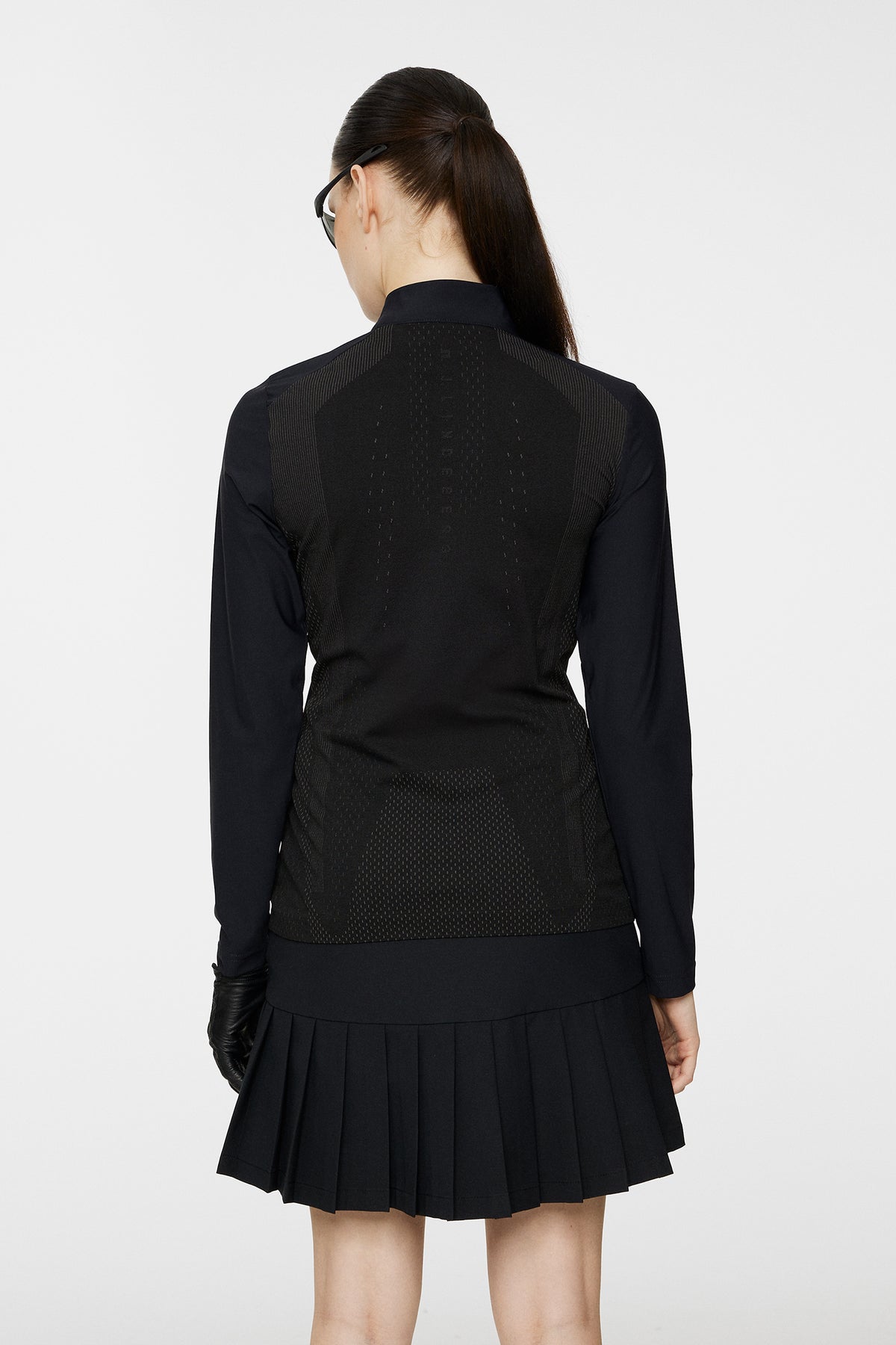 Sonja Tech Mid Layer in Black by J.Lindeberg