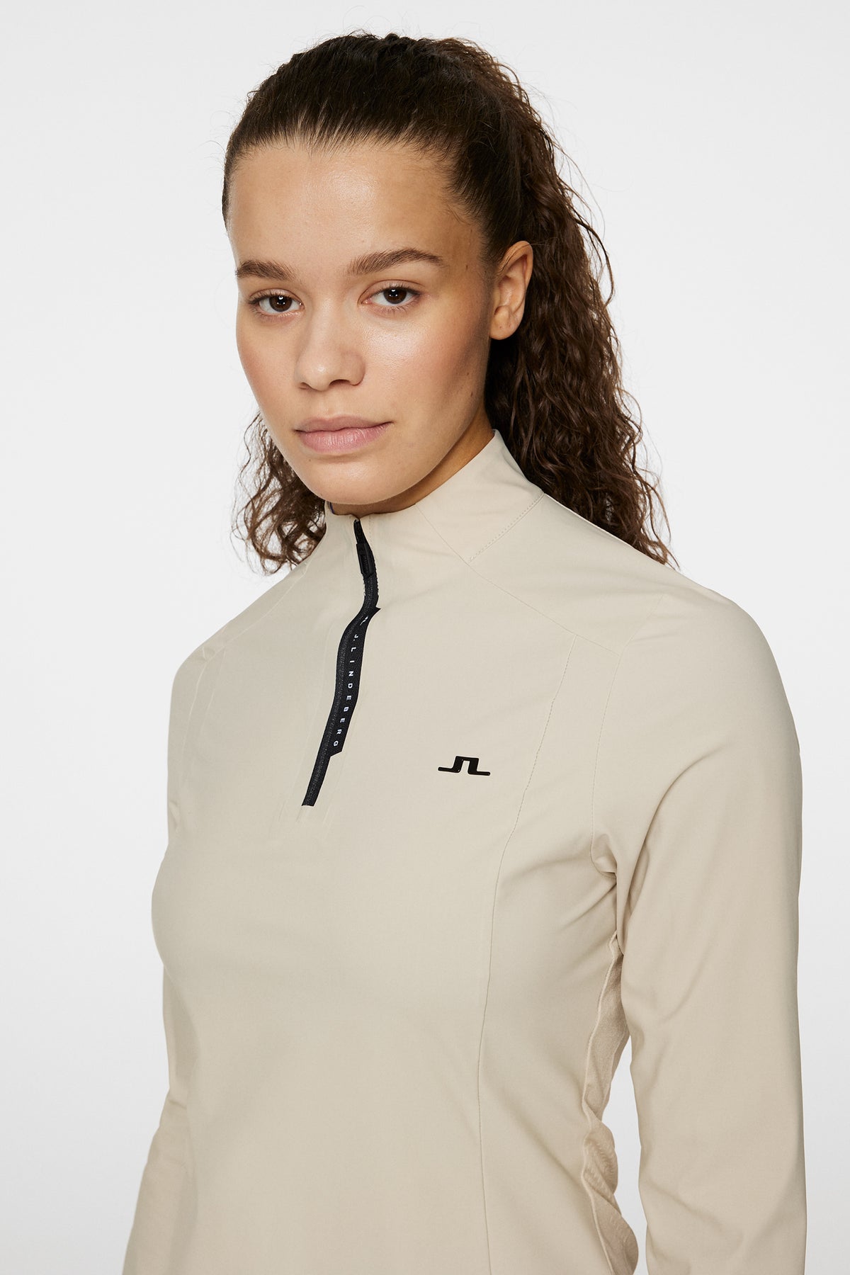 Sonja Tech Mid Layer in Moonbeam by J.Lindeberg