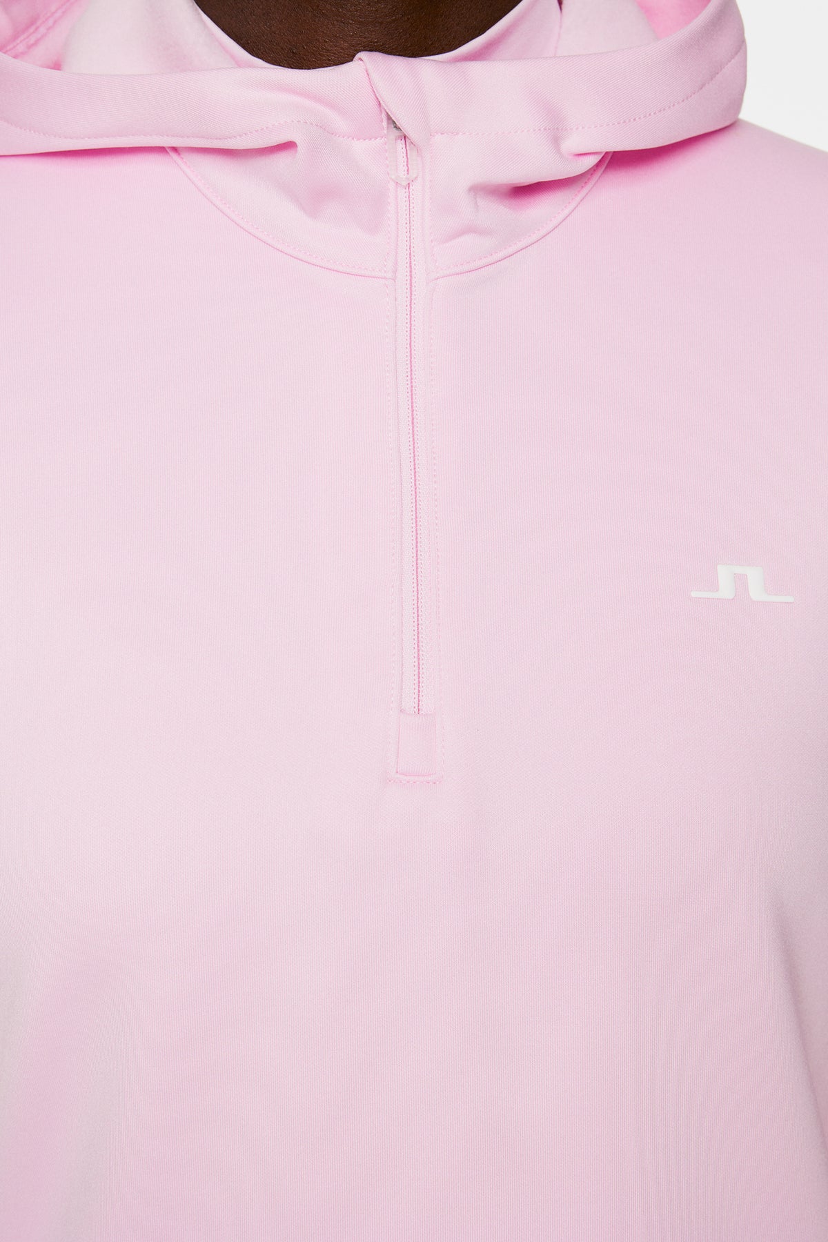 W Aerial Quarter Zip Hood in Nosegay by J.Lindeberg