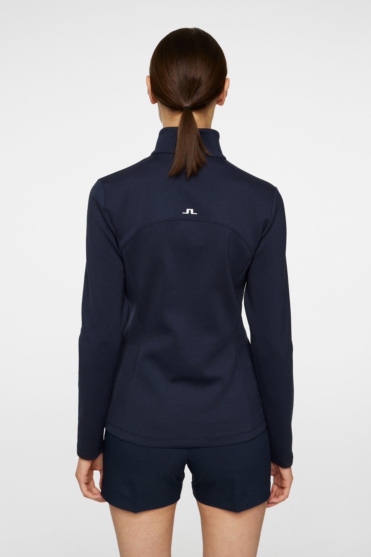 Lorelei Quarter Zip Mid Layer in JL Navy by J.Lindeberg