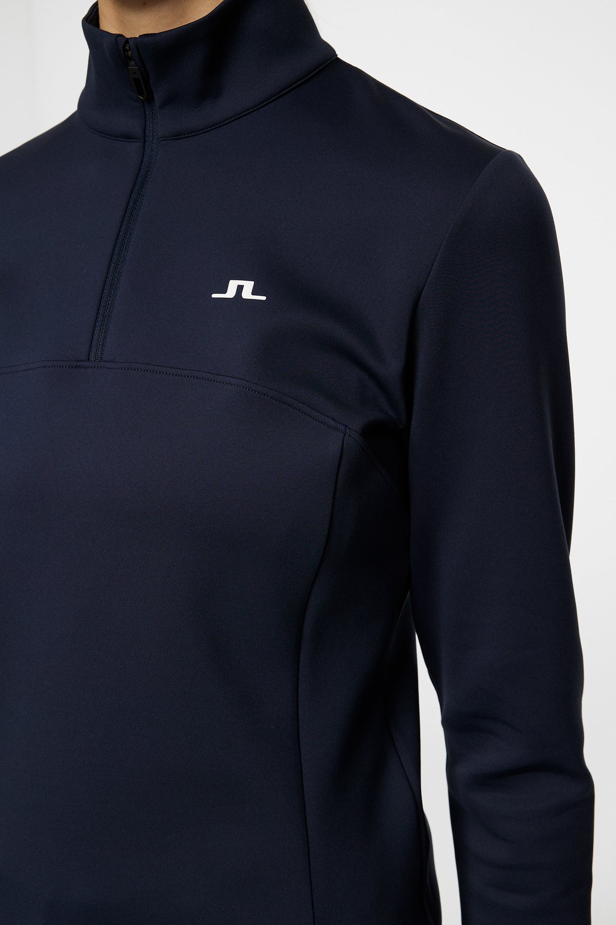 Lorelei Quarter Zip Mid Layer in JL Navy by J.Lindeberg