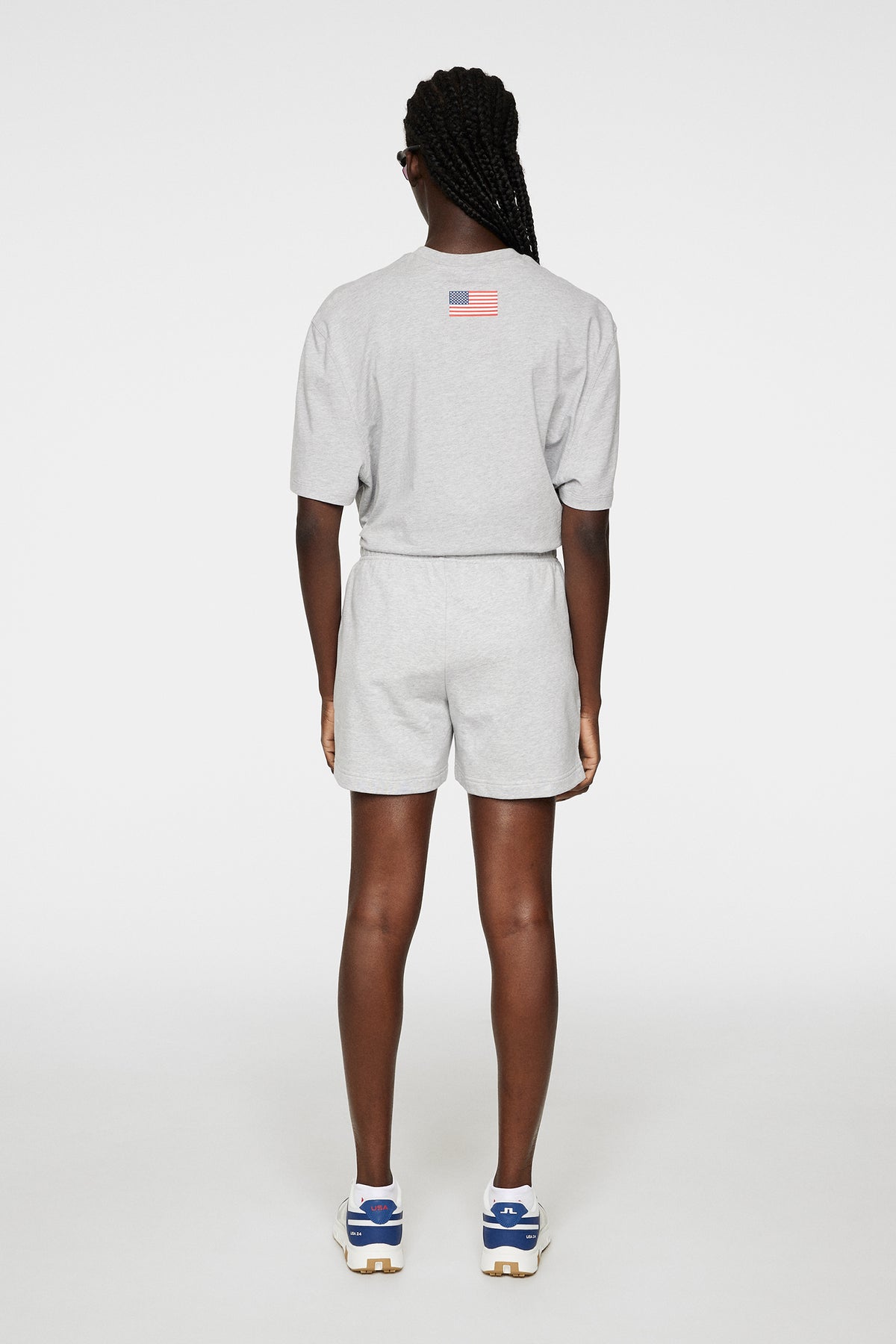 Ariella Pants in Light Grey Melange by J.Lindeberg
