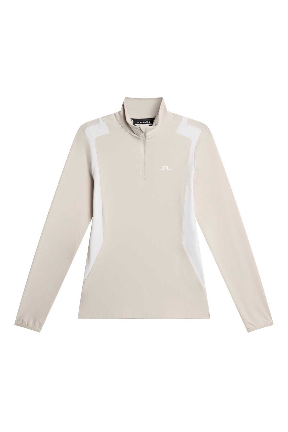 Mae Quarter Zip Mid Layer in Moonbeam by J.Lindeberg
