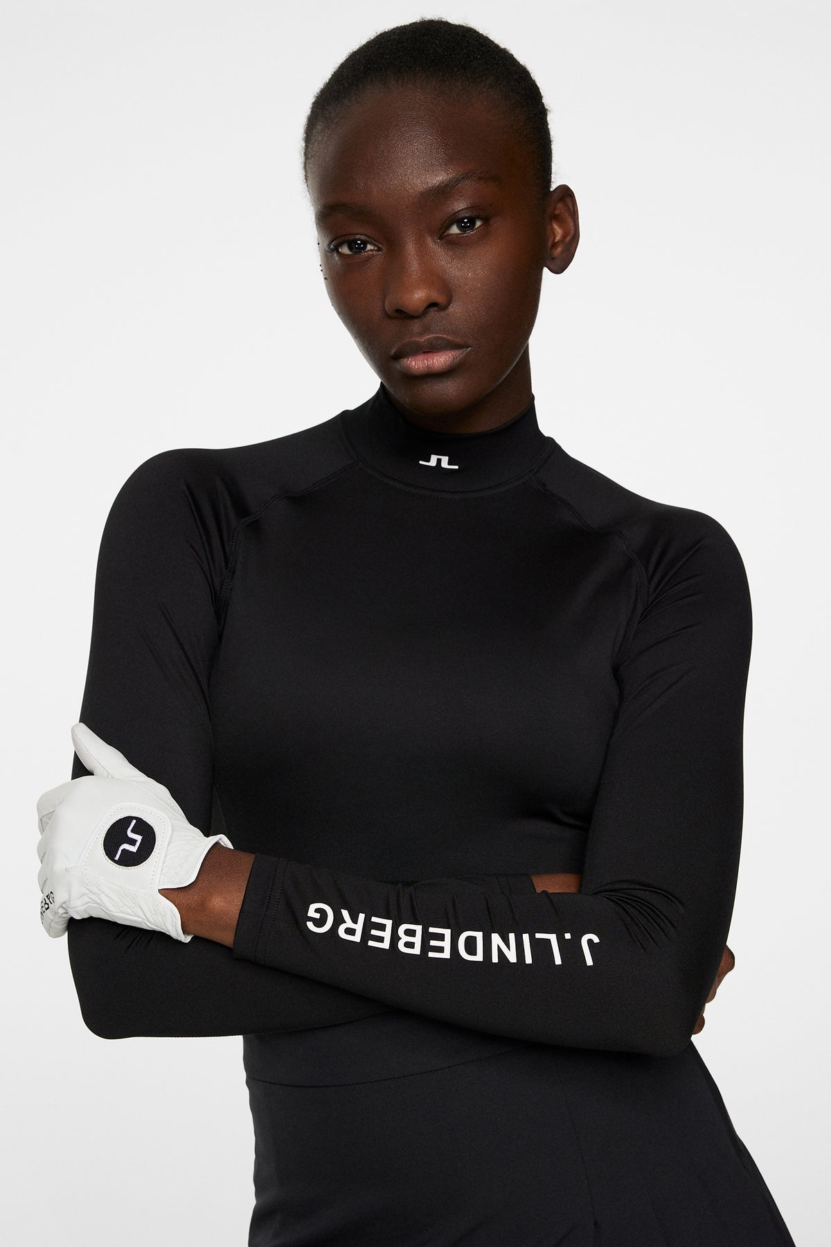 Asa Soft Compression Top in Black by J.Lindeberg