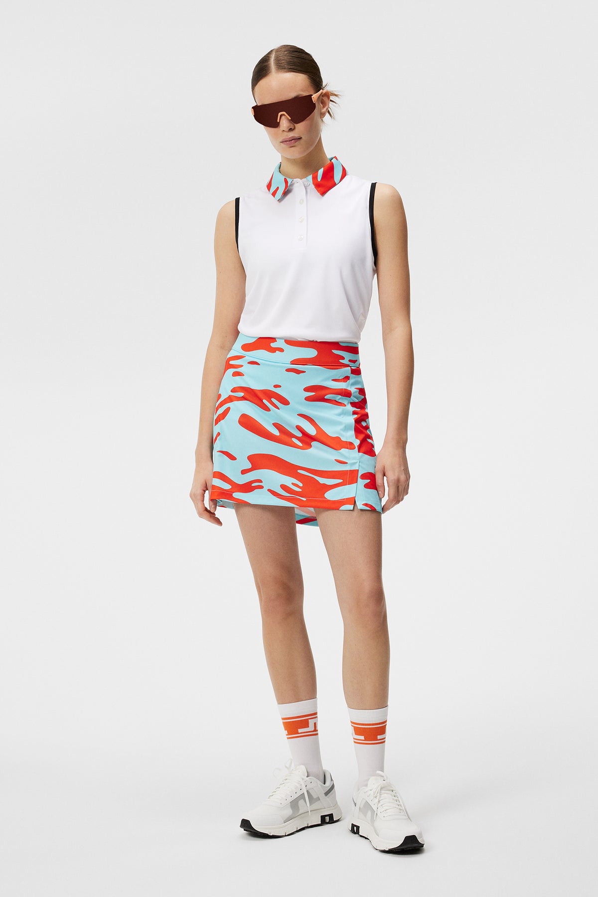 Gigi Sleeveless Top in White by J.Lindeberg