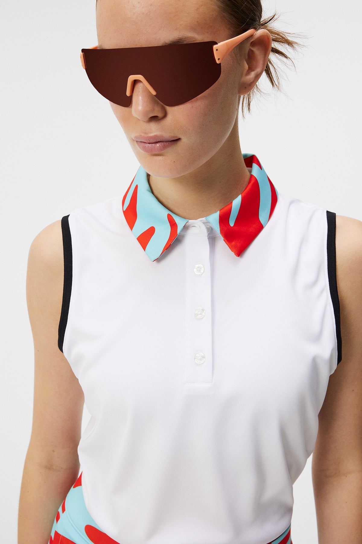 Gigi Sleeveless Top in White by J.Lindeberg