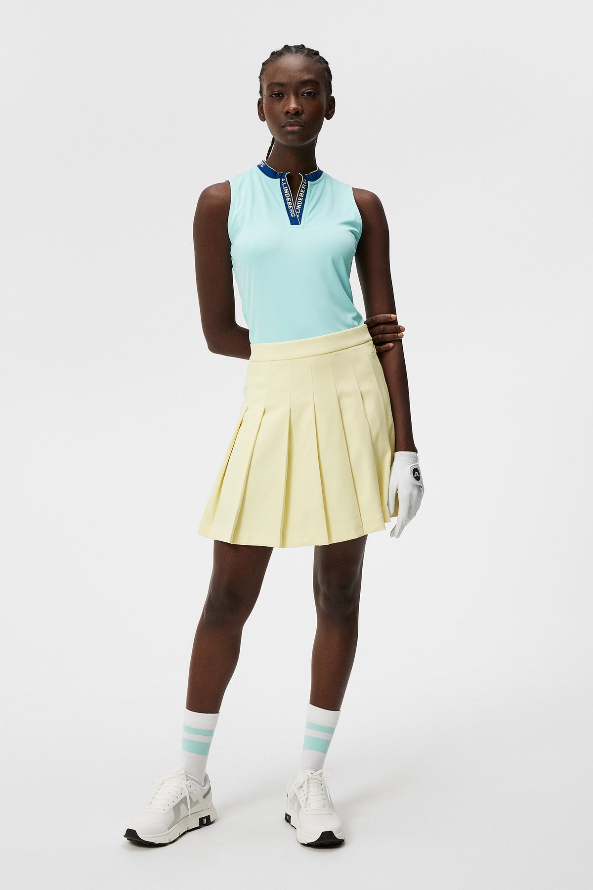 Leya Sleeveless Top in Aruba Blue by J.Lindeberg