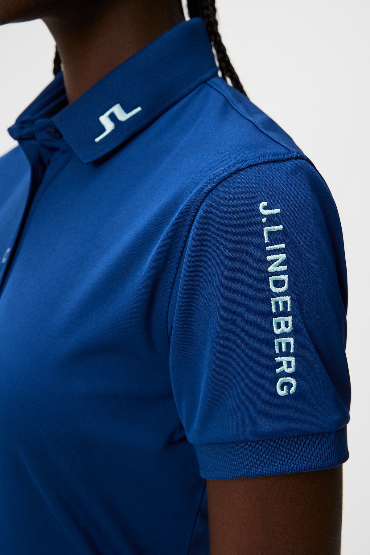 Tour Tech Polo in Estate Blue by J.Lindeberg
